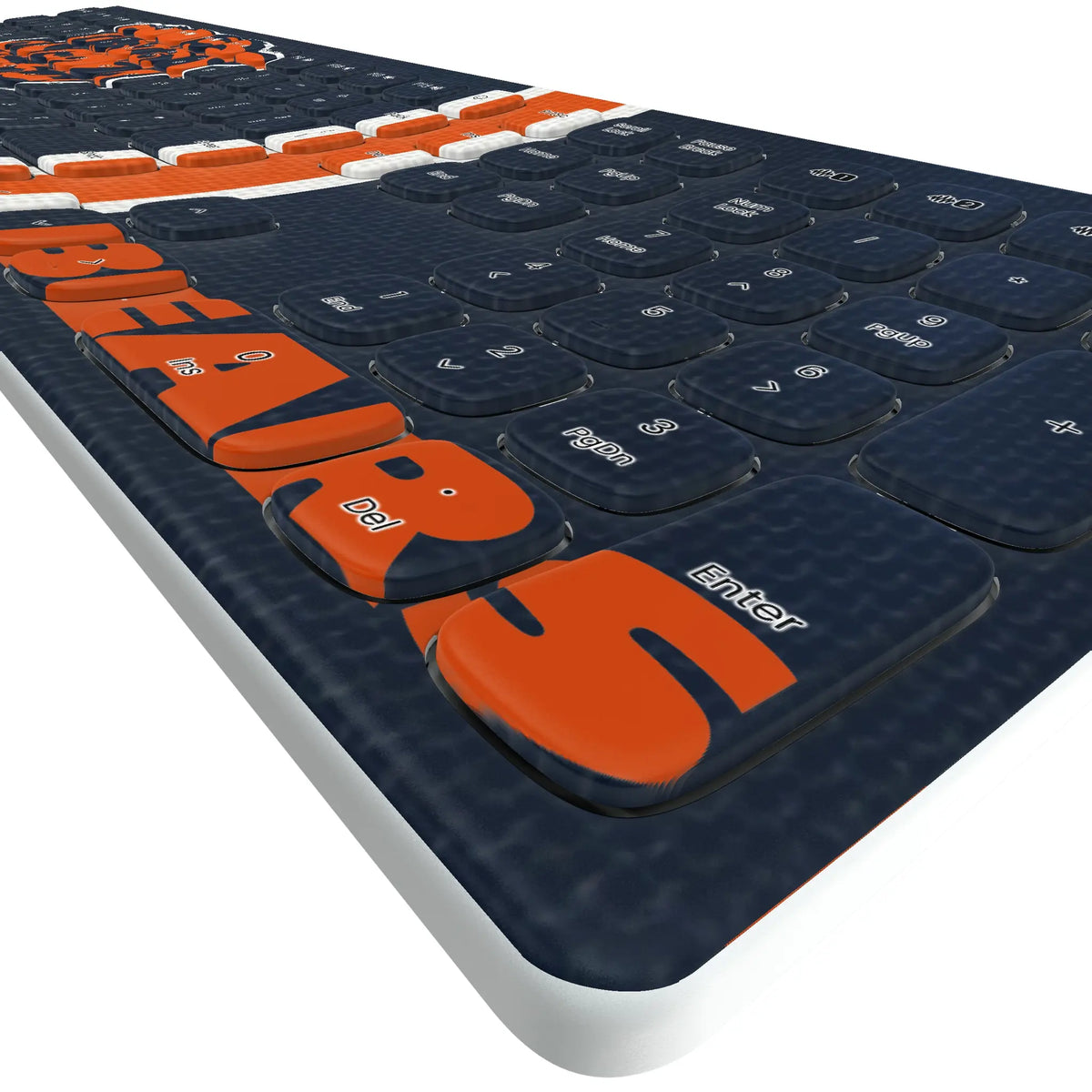 Chicago Bears Stripe Curved Wireless Keyboard