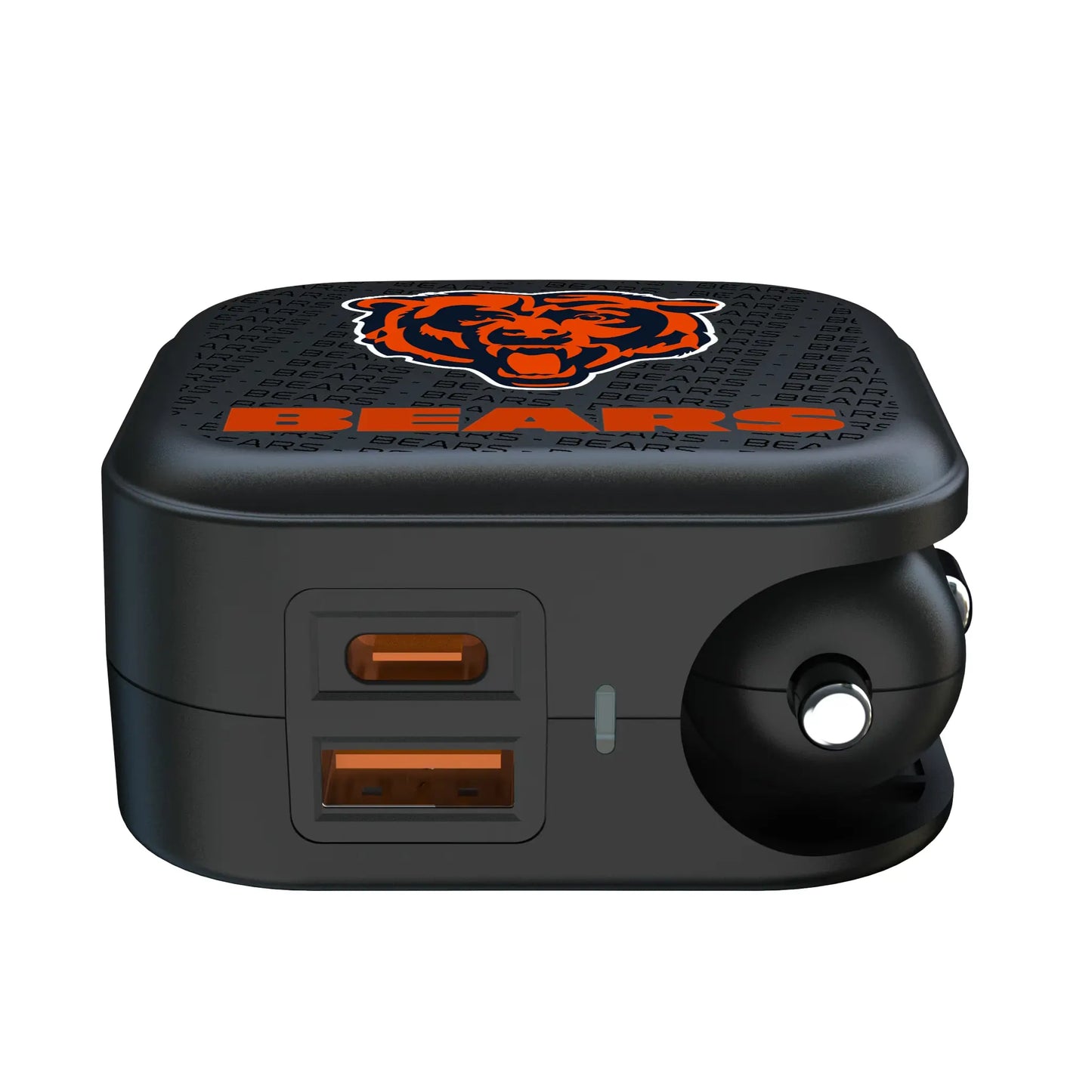 Chicago Bears Text Backdrop 2 in 1 USB A/C Charger