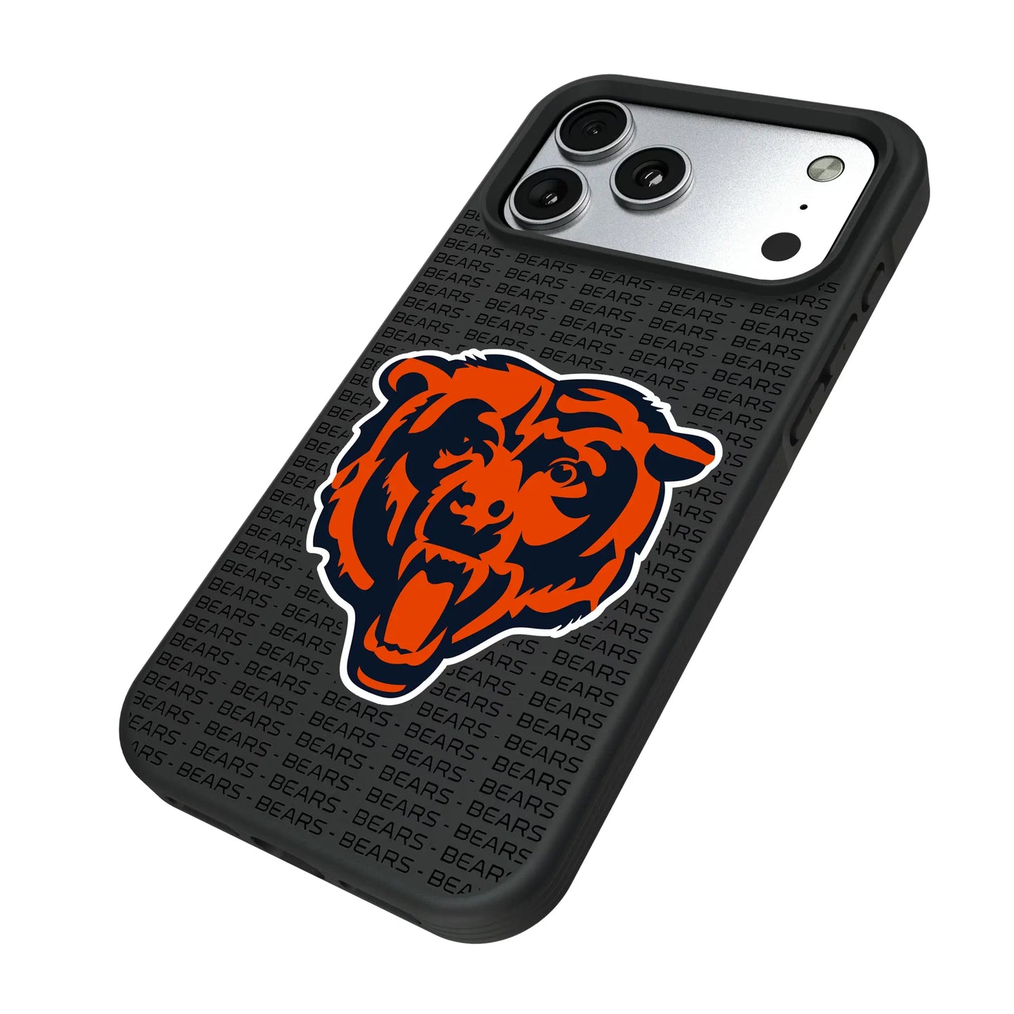 Chicago Bears Text Backdrop Bump Phone Case for Apple iPhone