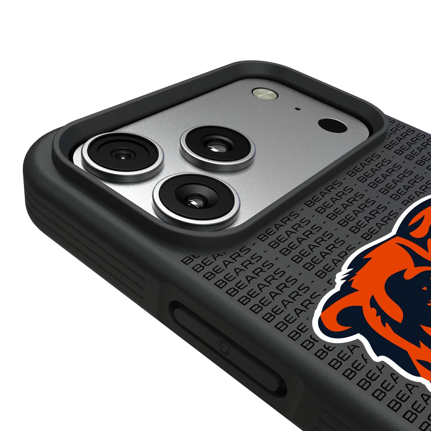 Chicago Bears Text Backdrop Bump Phone Case for Apple iPhone