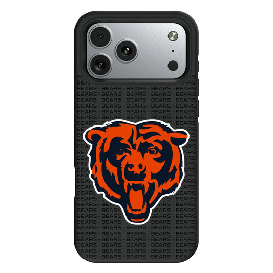 Chicago Bears Text Backdrop Bump Phone Case for Apple iPhone