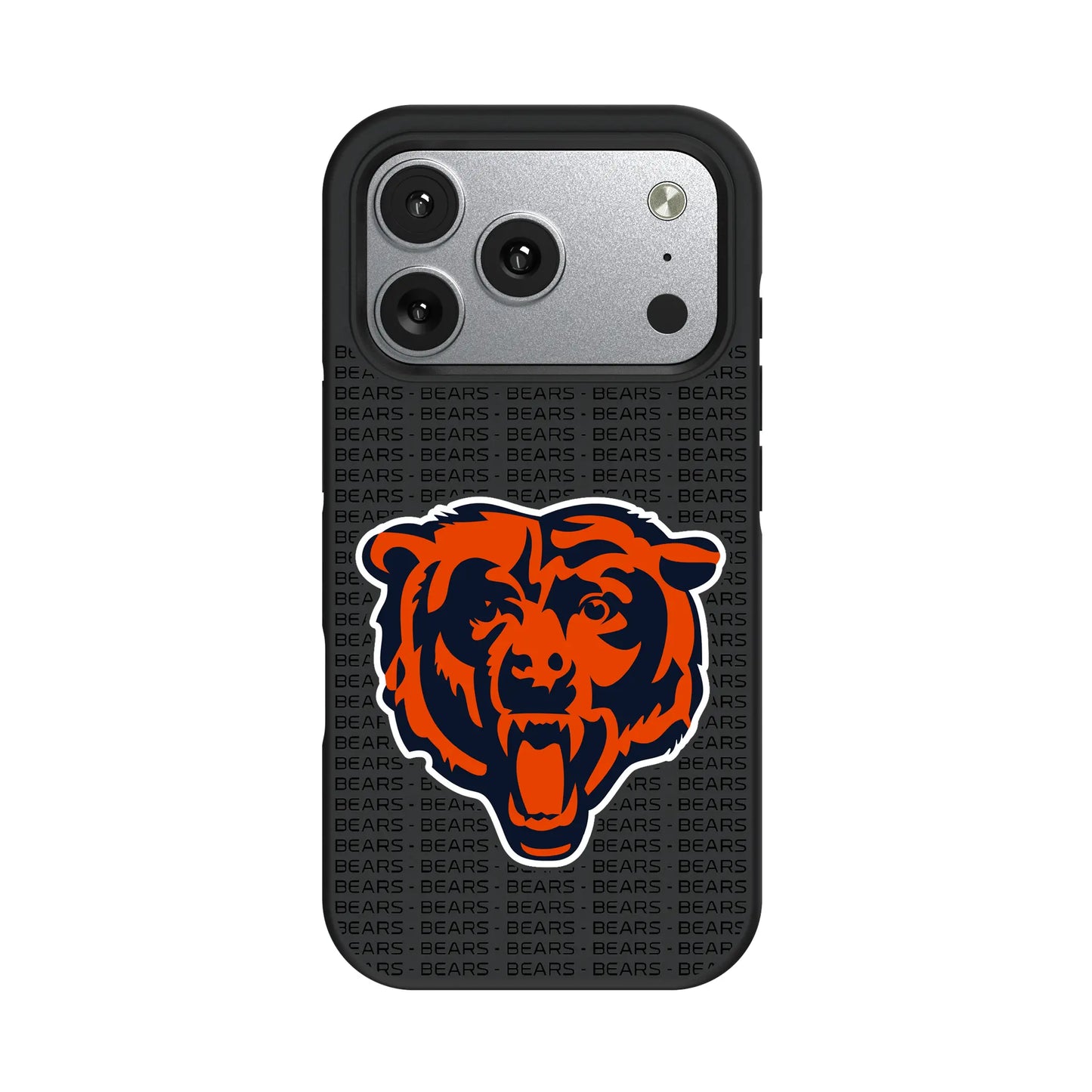Chicago Bears Text Backdrop Bump Phone Case for Apple iPhone