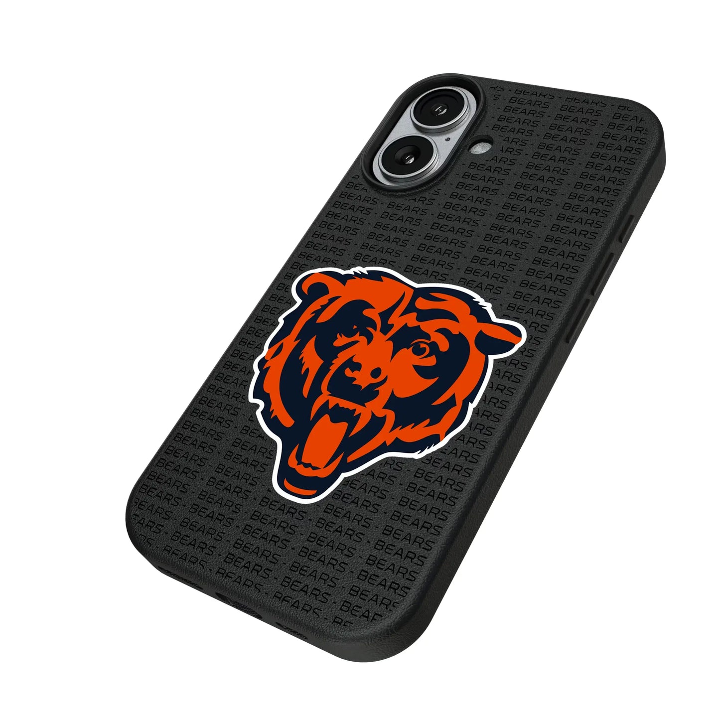 Chicago Bears Text Backdrop MagSafe Compatible Phone Case for Apple iPhone