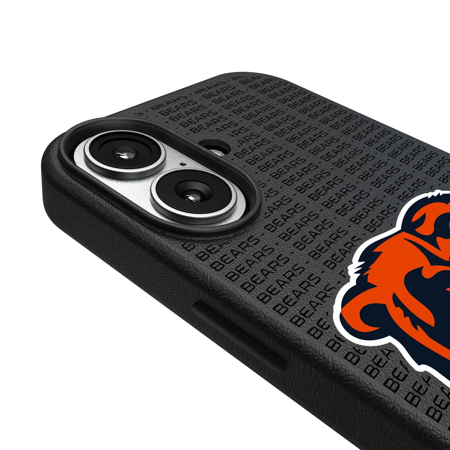 Chicago Bears Text Backdrop MagSafe Compatible Phone Case for Apple iPhone