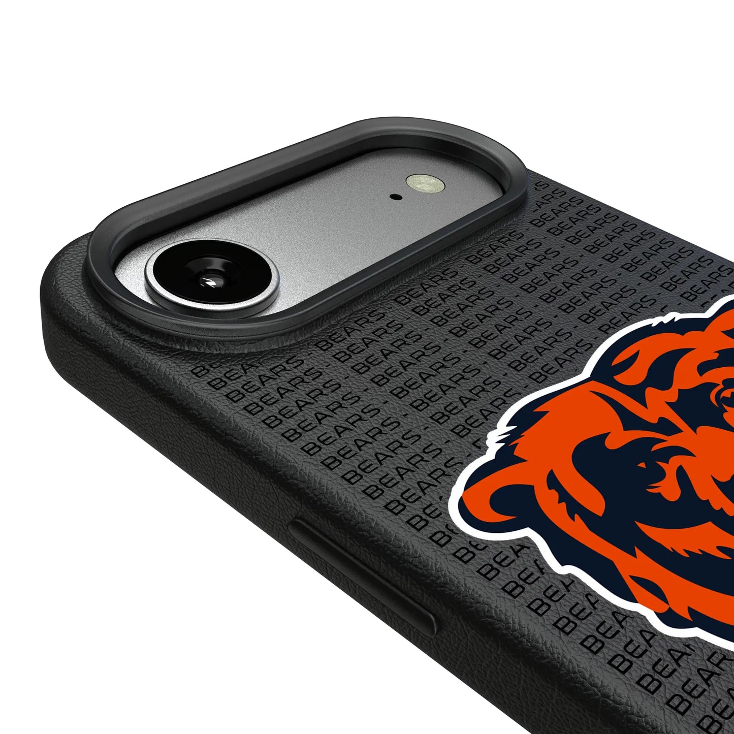 Chicago Bears Text Backdrop MagSafe Compatible Phone Case for Apple iPhone