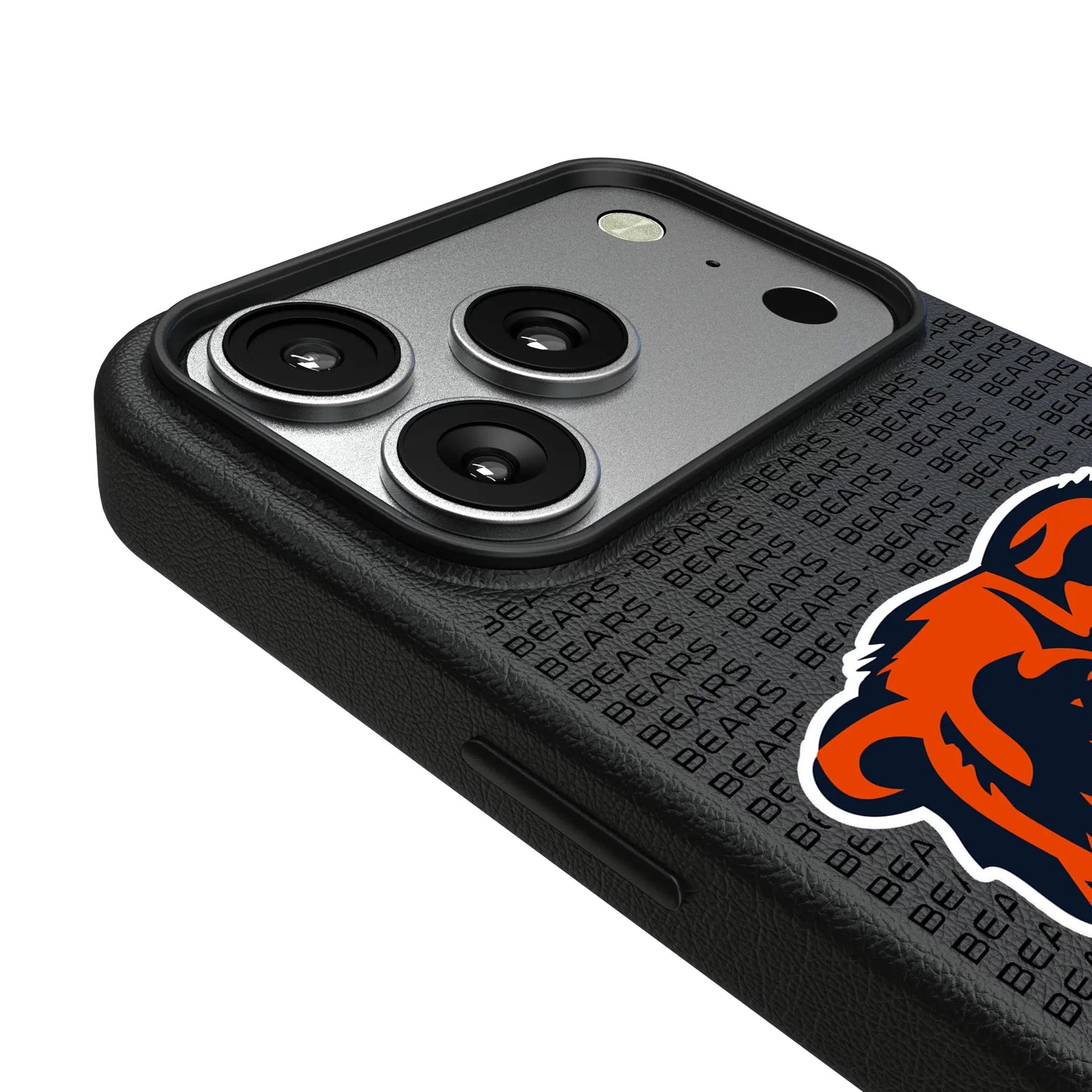 Chicago Bears Text Backdrop MagSafe Compatible Phone Case for Apple iPhone