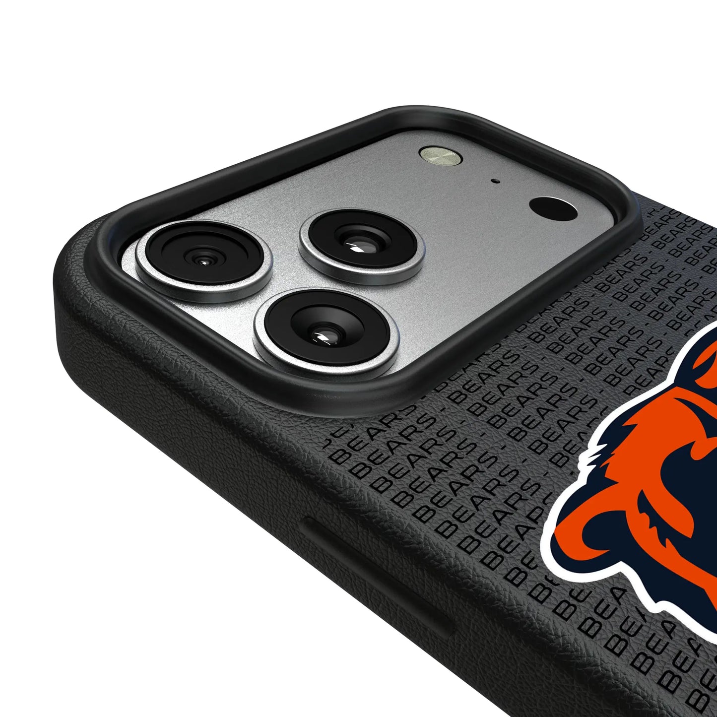 Chicago Bears Text Backdrop MagSafe Compatible Phone Case for Apple iPhone