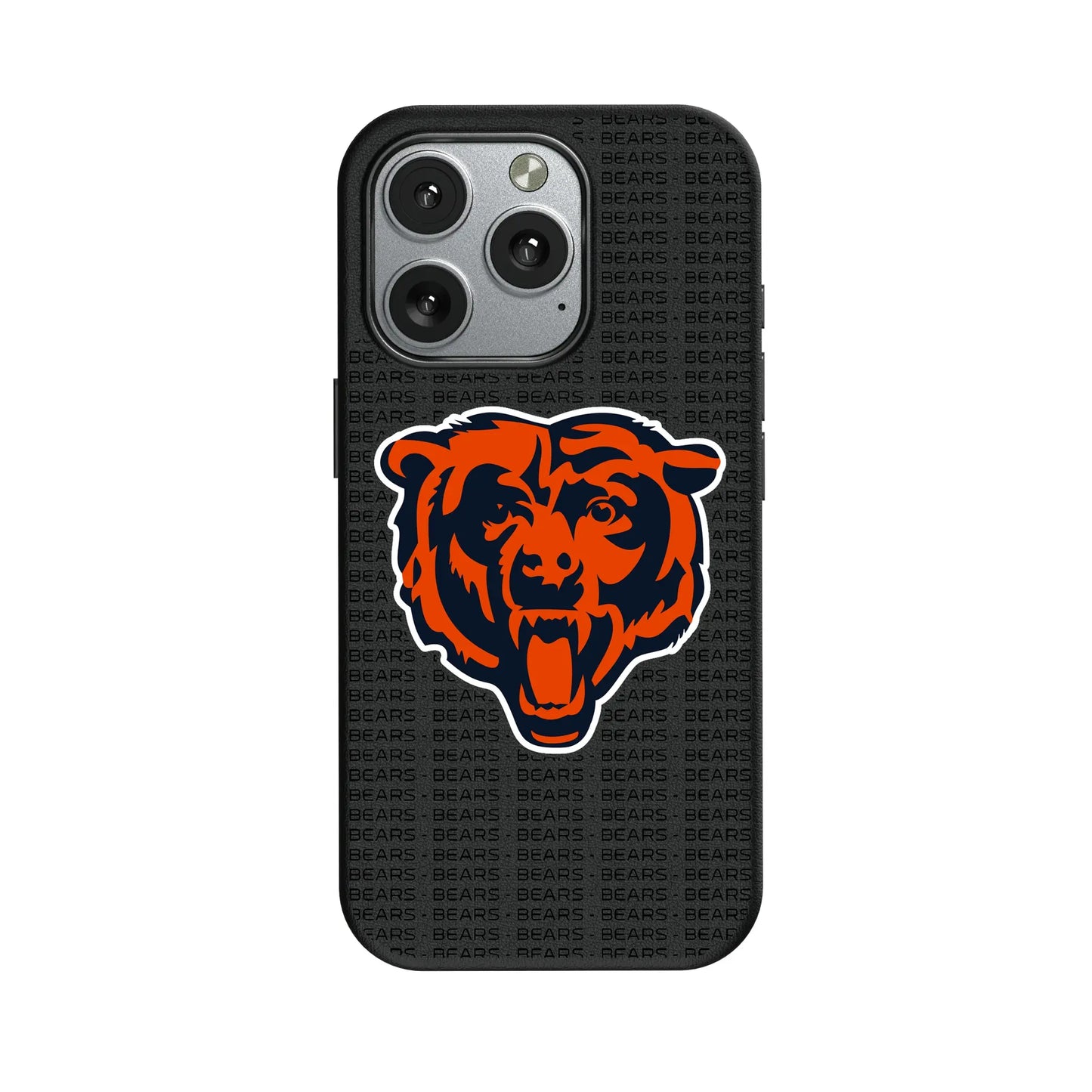 Chicago Bears Text Backdrop MagSafe Compatible Phone Case for Apple iPhone