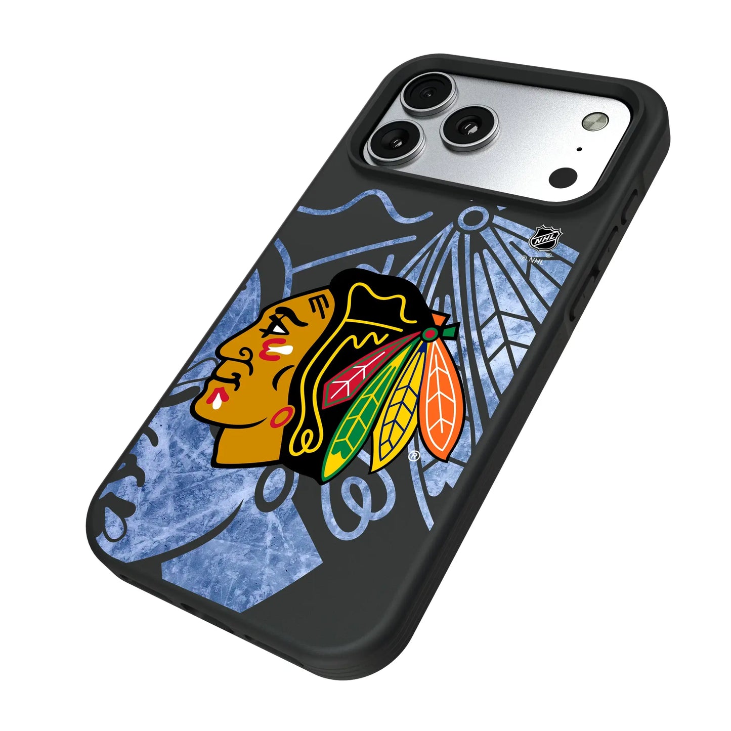 Chicago Blackhawks Ice Tilt Bump Phone Case for Apple iPhone
