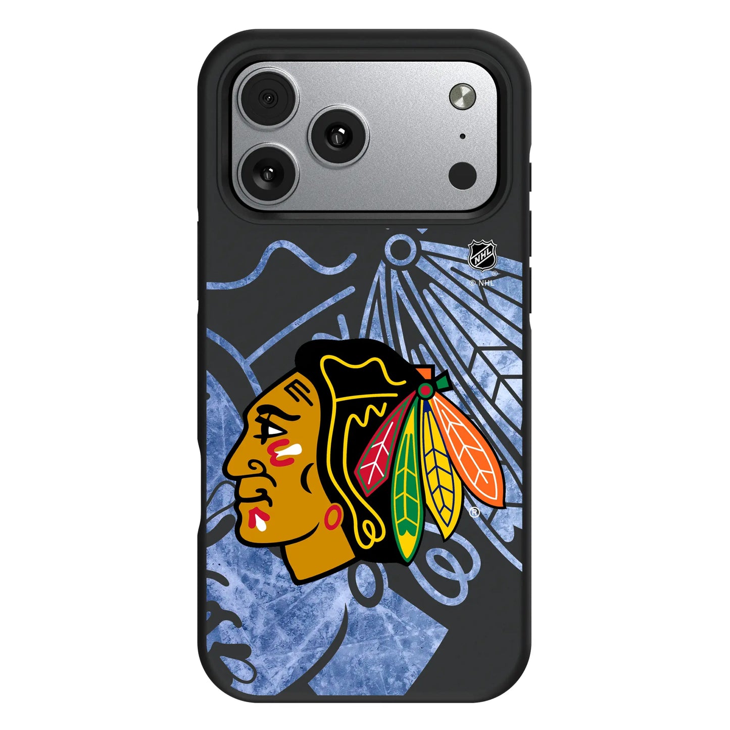 Chicago Blackhawks Ice Tilt Bump Phone Case for Apple iPhone