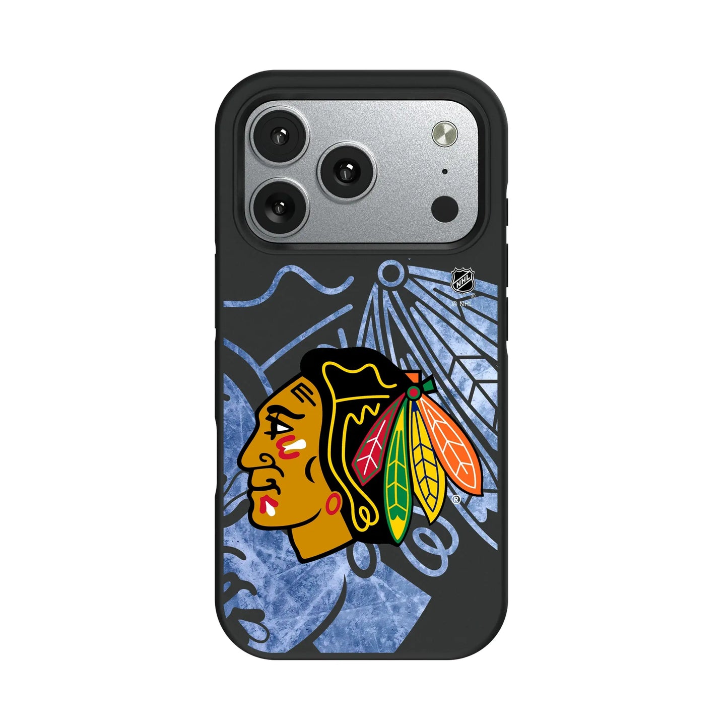 Chicago Blackhawks Ice Tilt Bump Phone Case for Apple iPhone