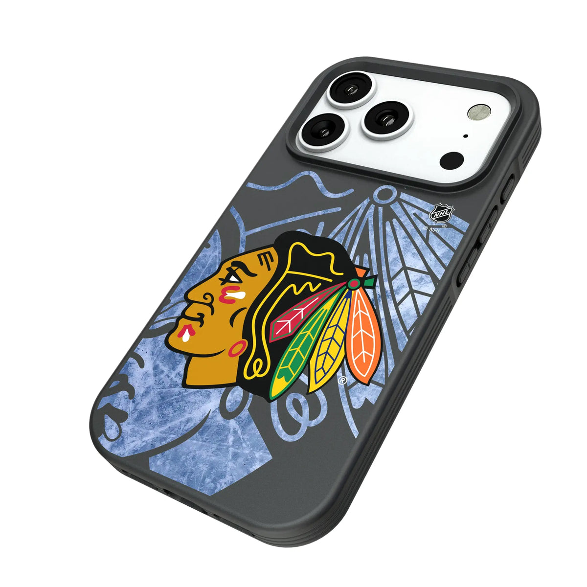 Chicago Blackhawks Ice Tilt Bump Phone Case for Apple iPhone