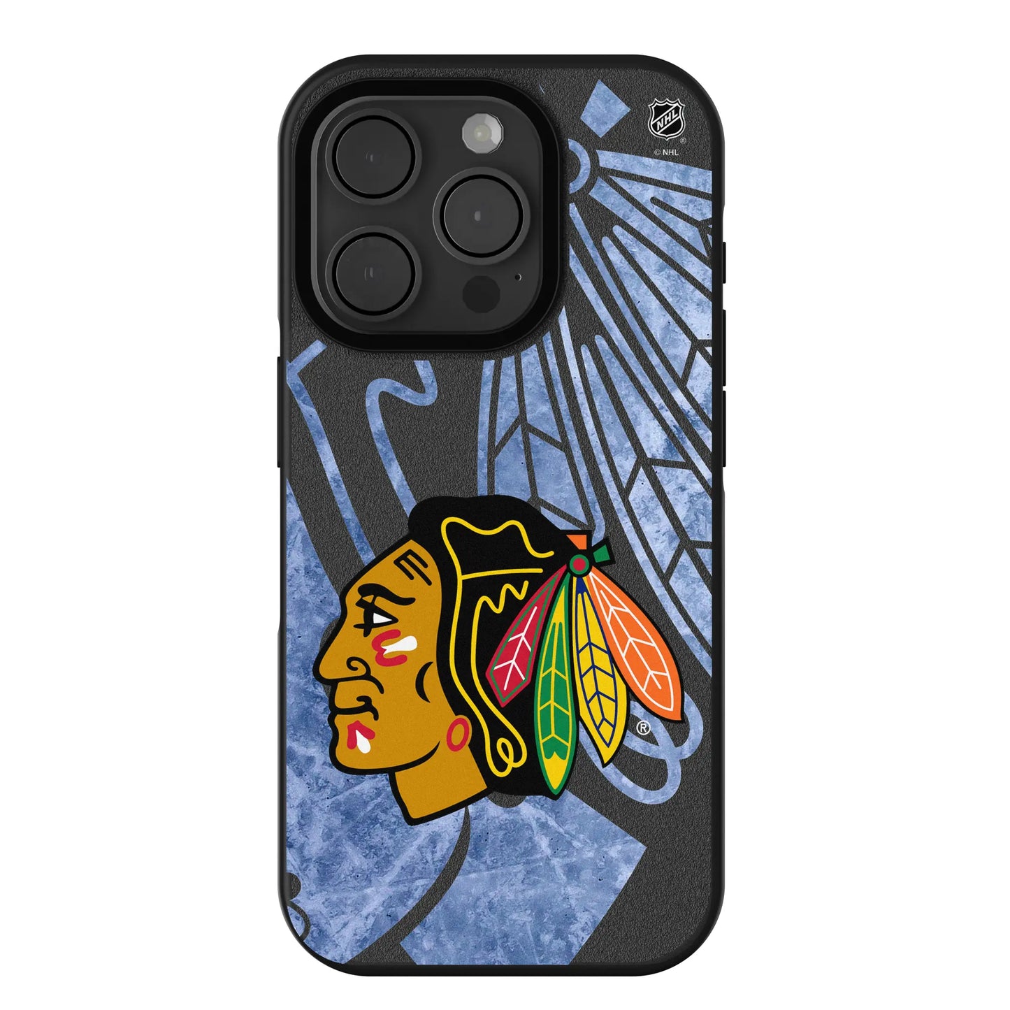 Chicago Blackhawks Ice Tilt Bump Phone Case for Apple iPhone