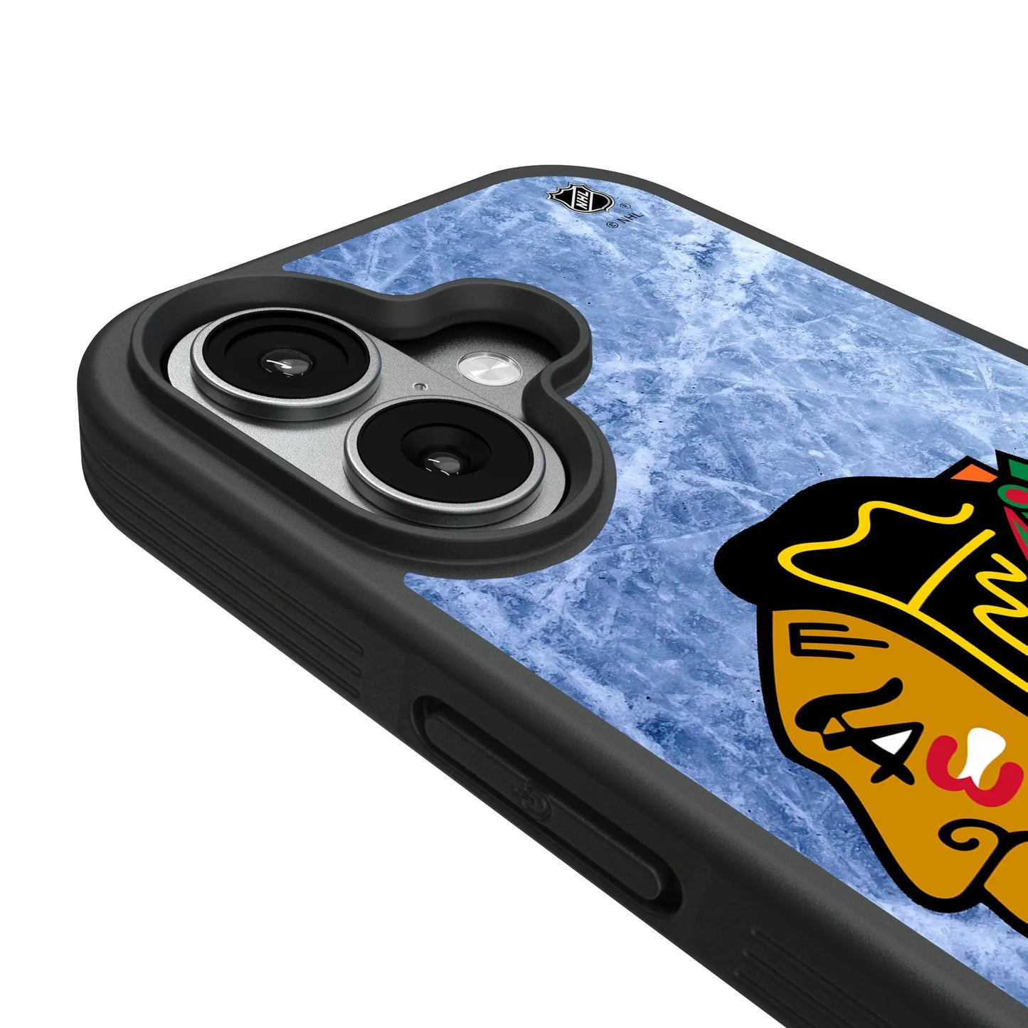 Chicago Blackhawks Ice Wordmark Bump Phone Case for Apple iPhone