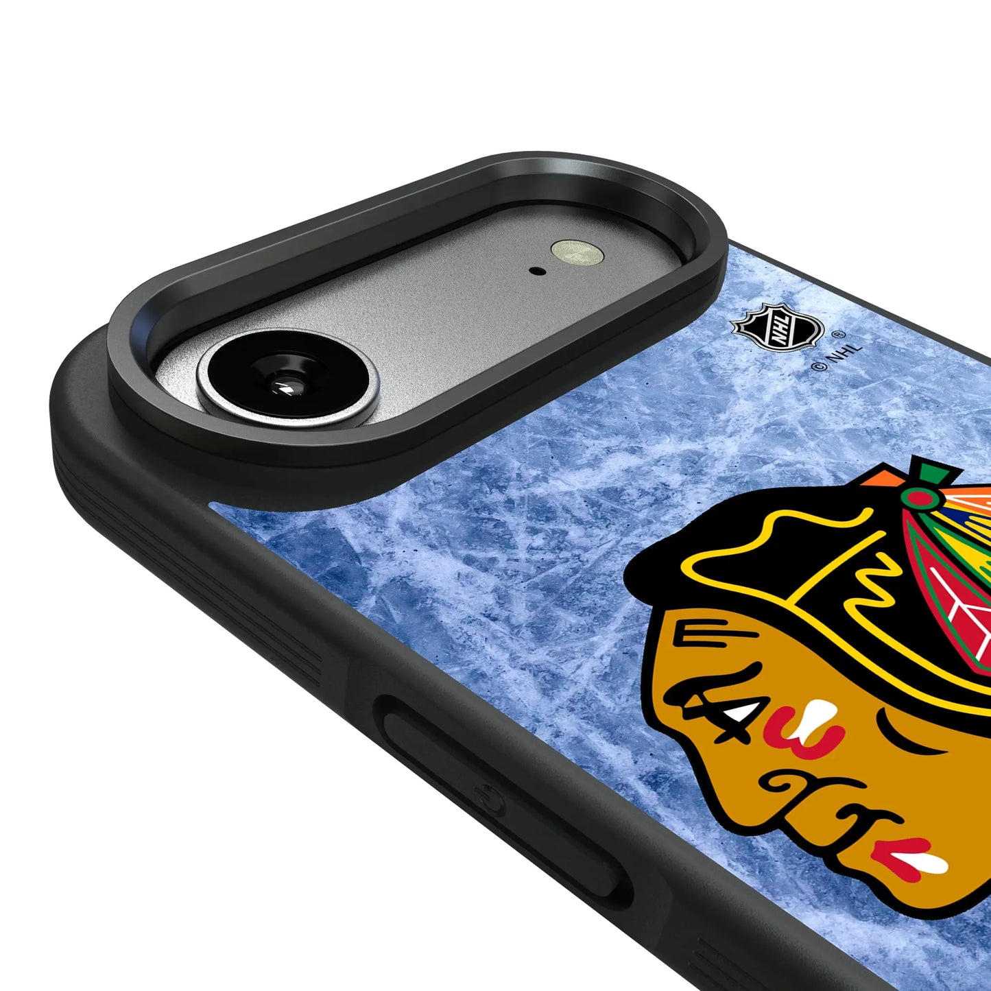 Chicago Blackhawks Ice Wordmark Bump Phone Case for Apple iPhone