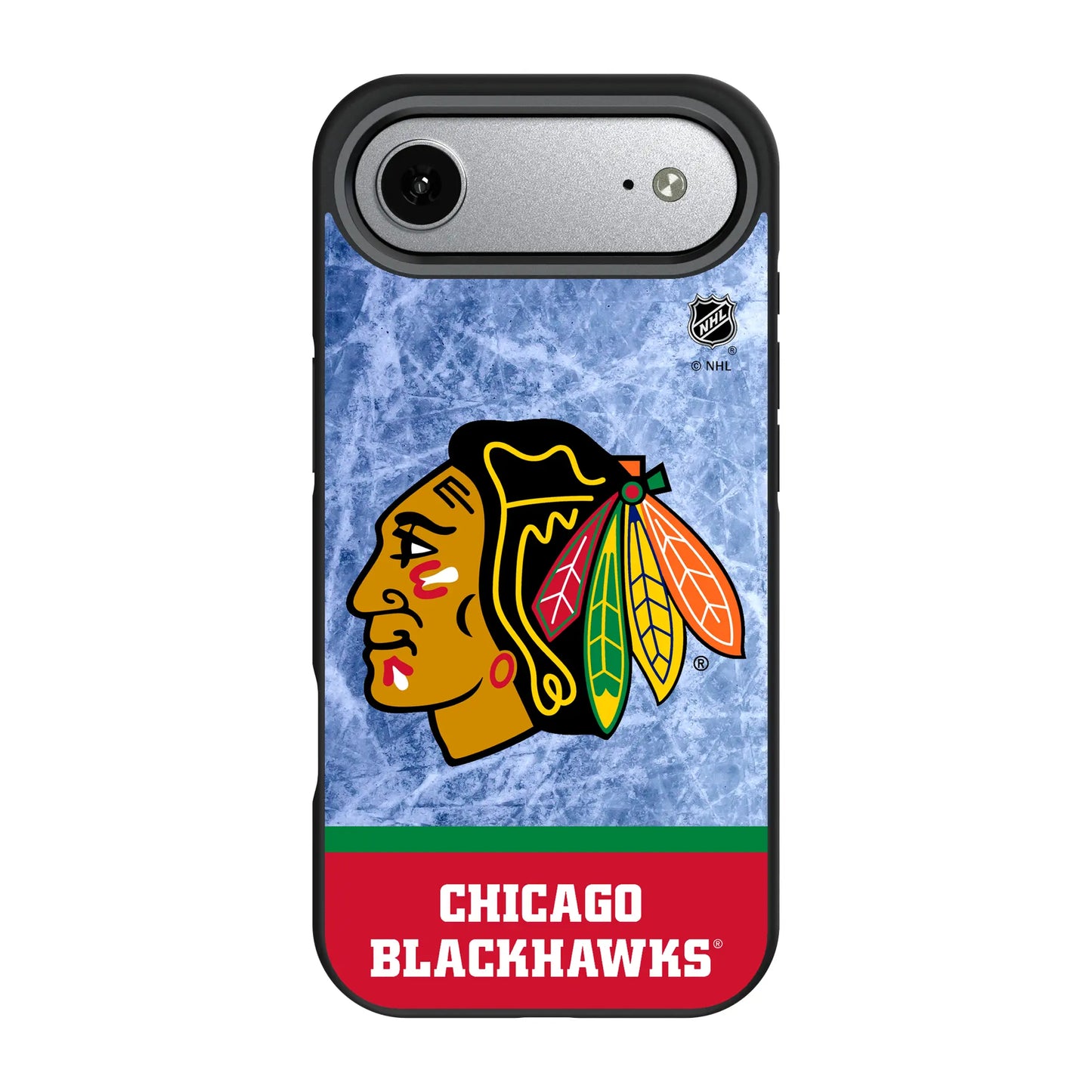 Chicago Blackhawks Ice Wordmark Bump Phone Case for Apple iPhone