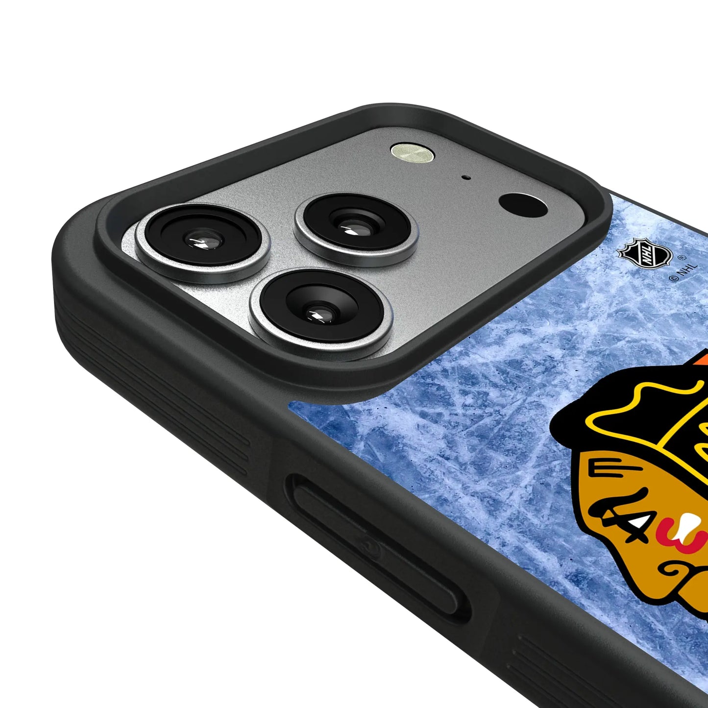 Chicago Blackhawks Ice Wordmark Bump Phone Case for Apple iPhone