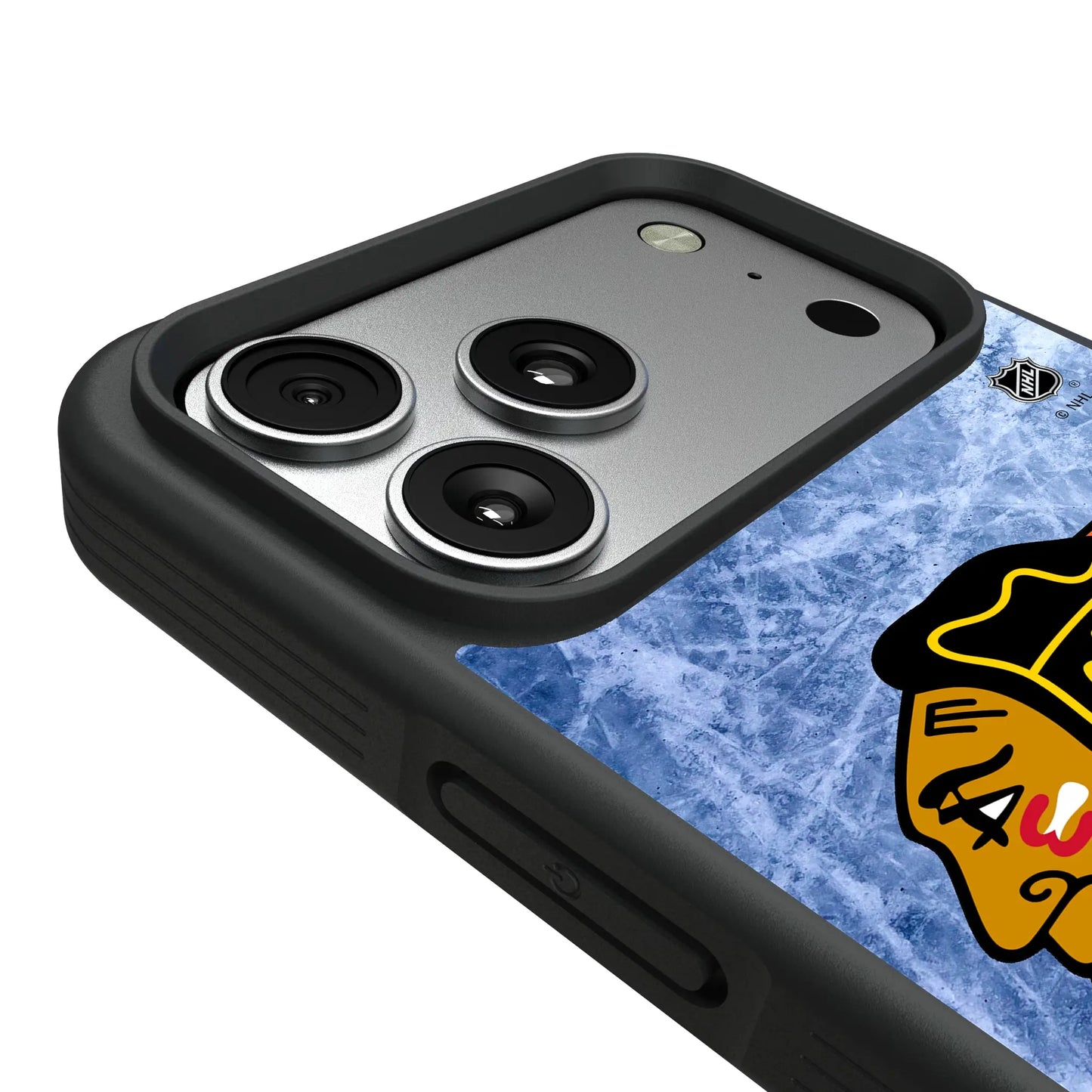 Chicago Blackhawks Ice Wordmark Bump Phone Case for Apple iPhone