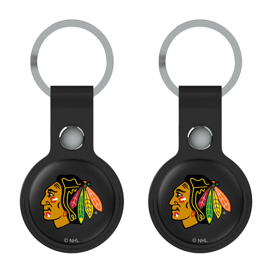 Chicago Blackhawks Insignia Black Airtag Holder 2-Pack