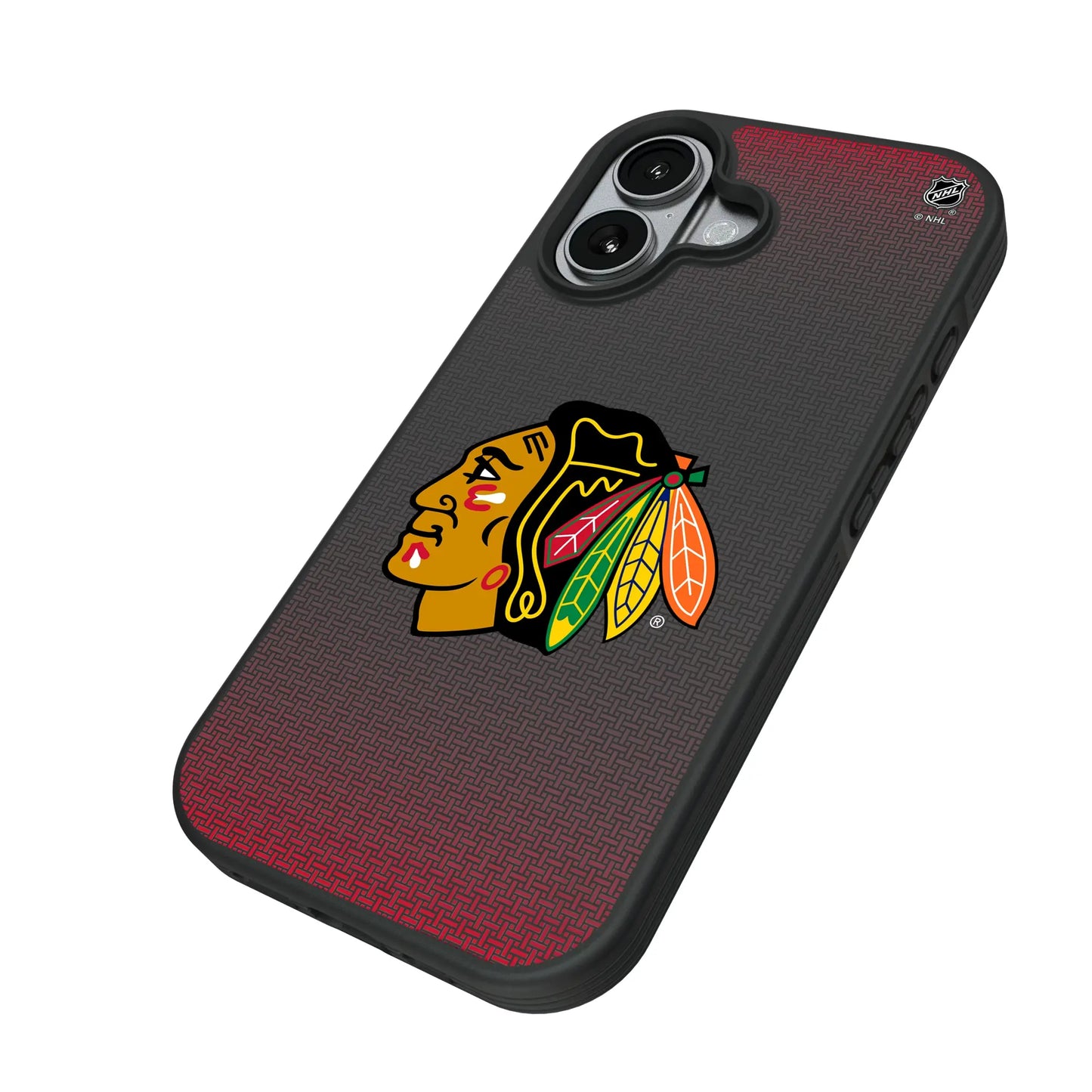 Chicago Blackhawks Linen Bump Phone Case for Apple iPhone