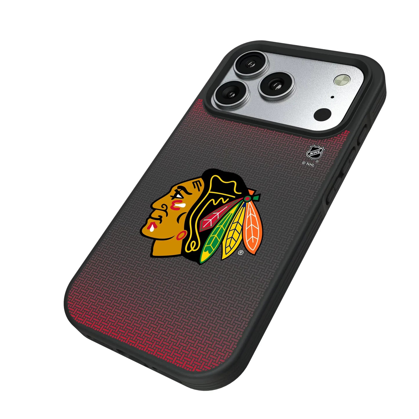 Chicago Blackhawks Linen Bump Phone Case for Apple iPhone