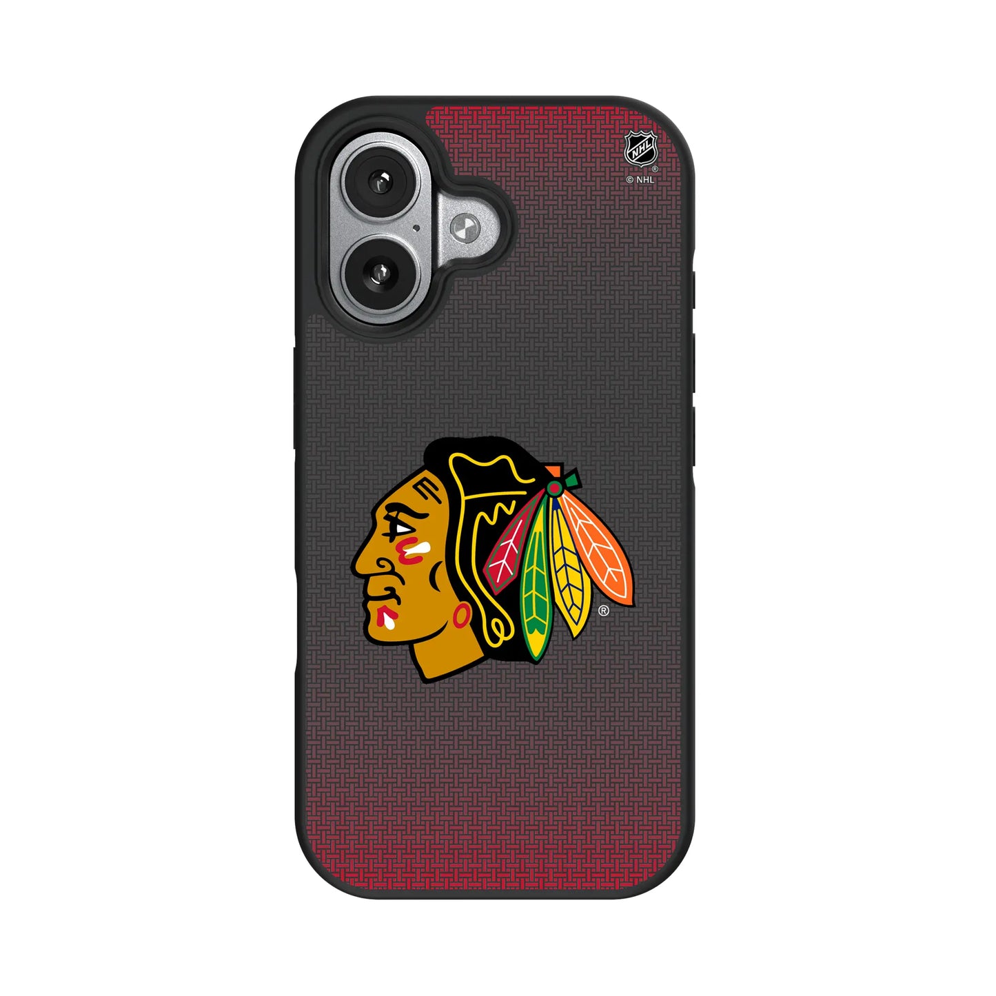 Chicago Blackhawks Linen Bump Phone Case for Apple iPhone