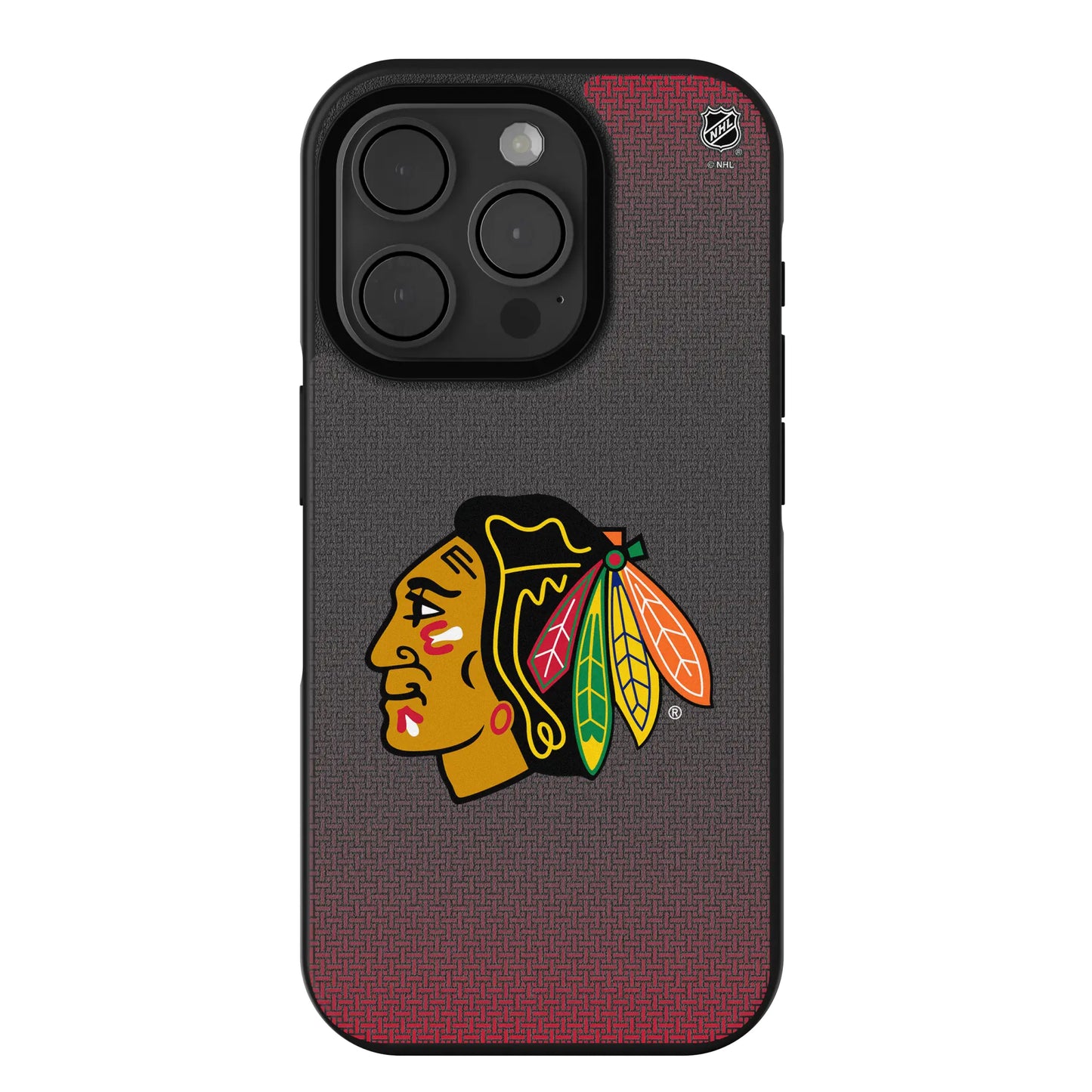 Chicago Blackhawks Linen Bump Phone Case for Apple iPhone