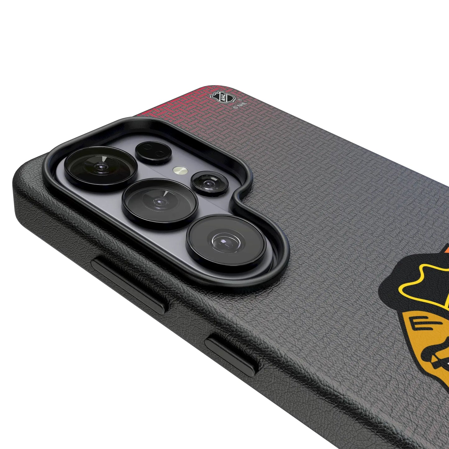 Chicago Blackhawks Linen MagSafe Compatible Phone Case for Samsung Galaxy