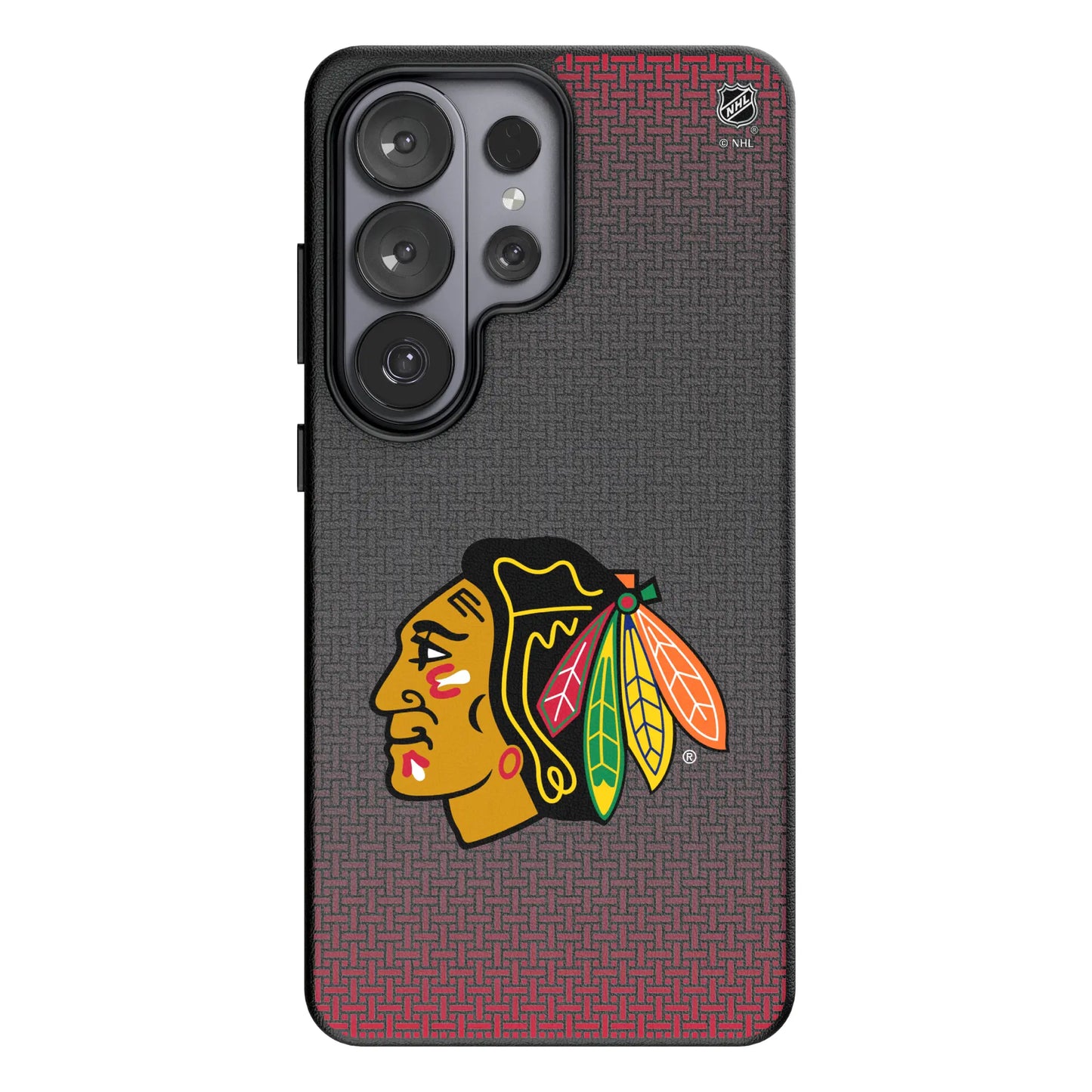 Chicago Blackhawks Linen MagSafe Compatible Phone Case for Samsung Galaxy
