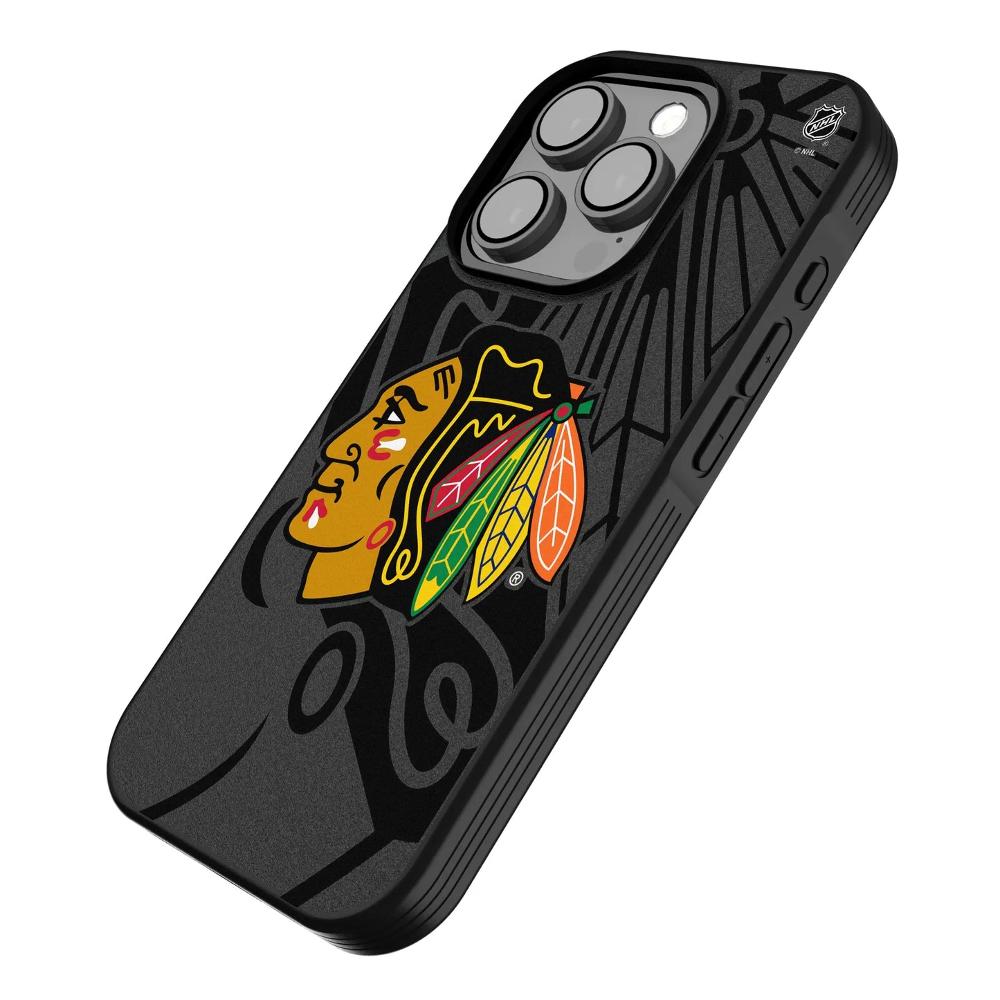 Chicago Blackhawks Monocolor Tilt Bump Phone Case for Apple iPhone