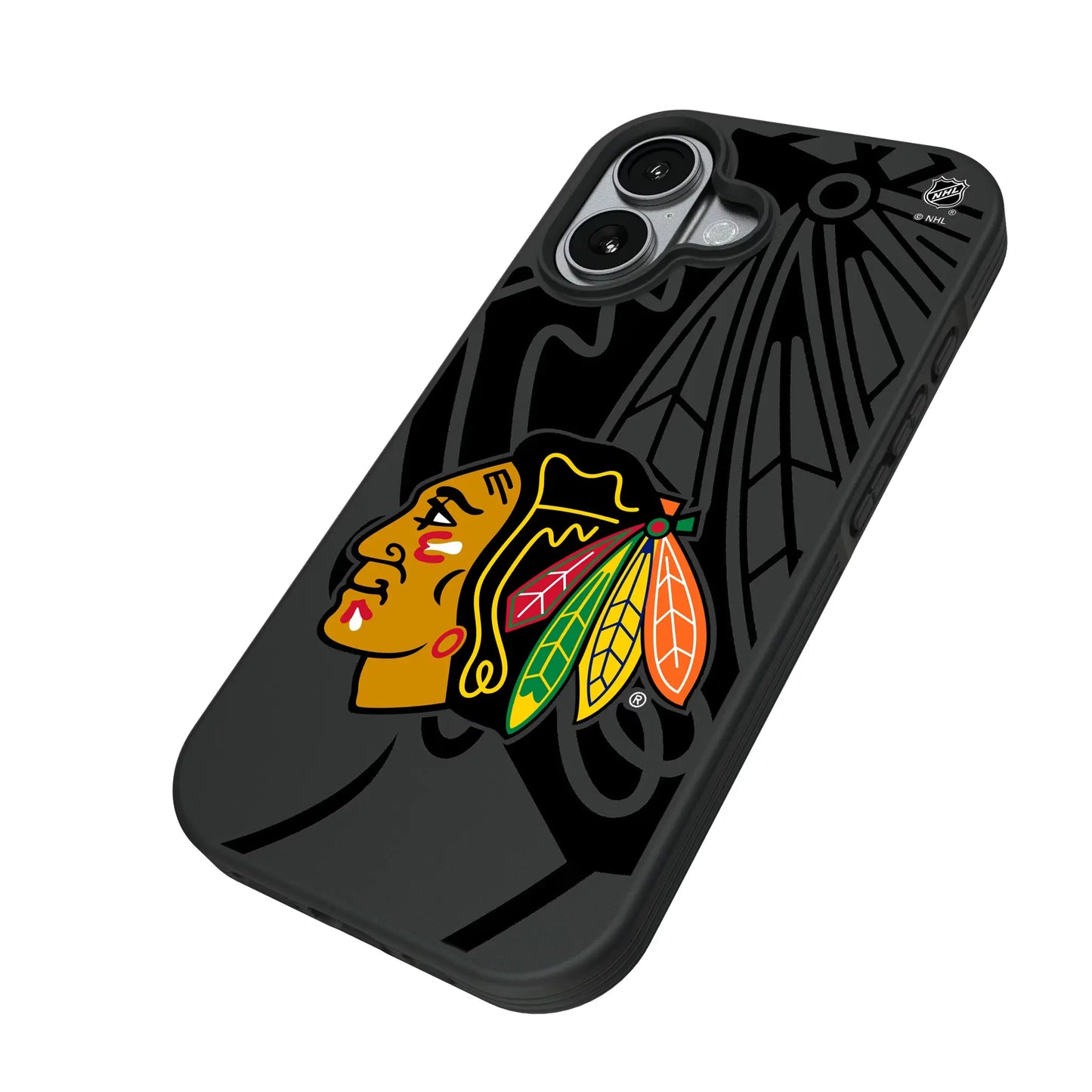 Chicago Blackhawks Monocolor Tilt Bump Phone Case for Apple iPhone