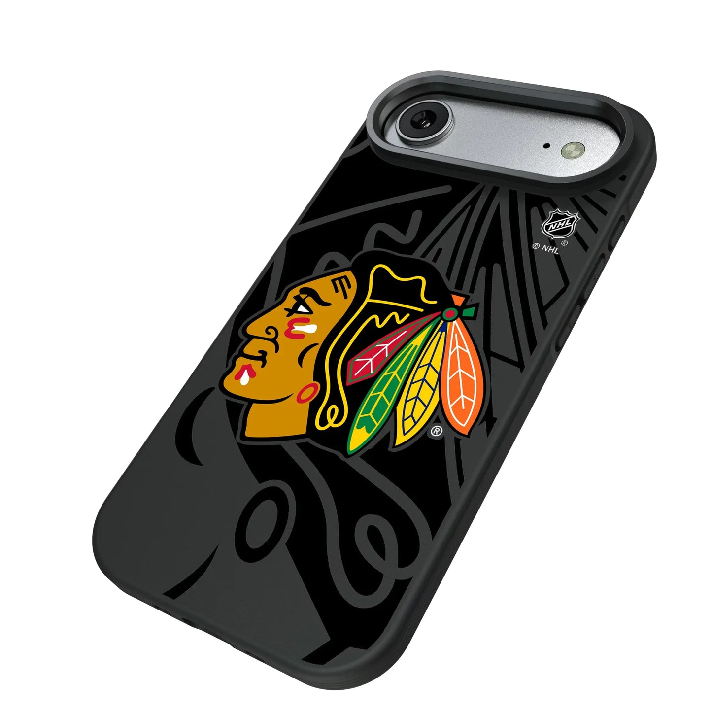 Chicago Blackhawks Monocolor Tilt Bump Phone Case for Apple iPhone