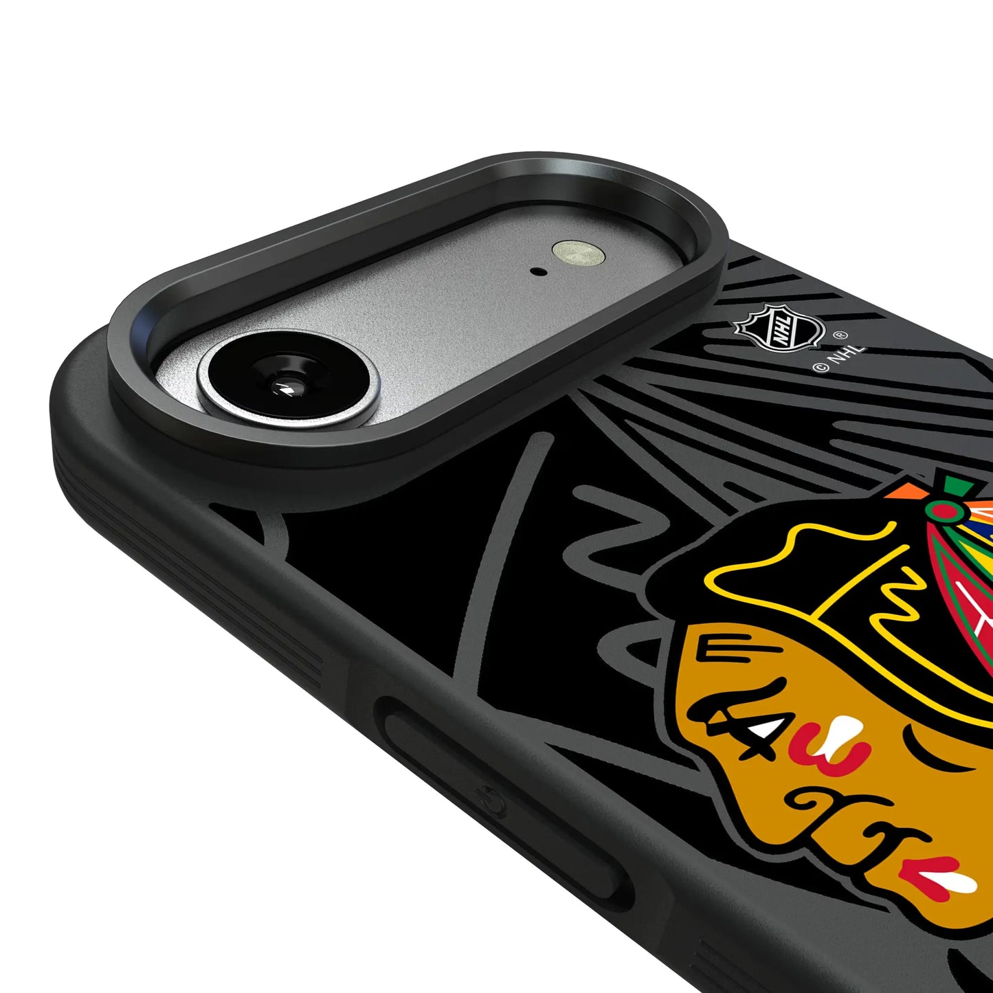 Chicago Blackhawks Monocolor Tilt Bump Phone Case for Apple iPhone