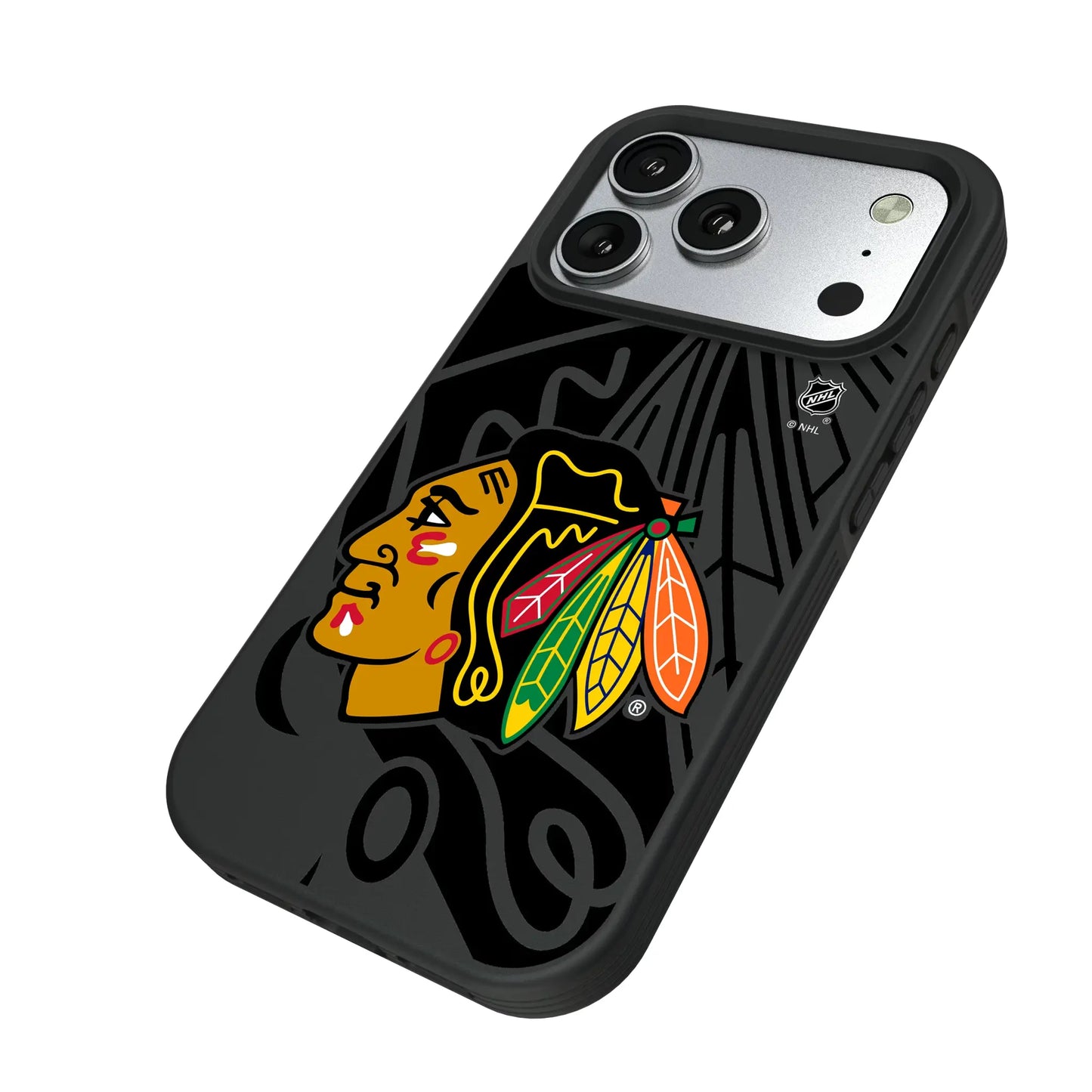 Chicago Blackhawks Monocolor Tilt Bump Phone Case for Apple iPhone
