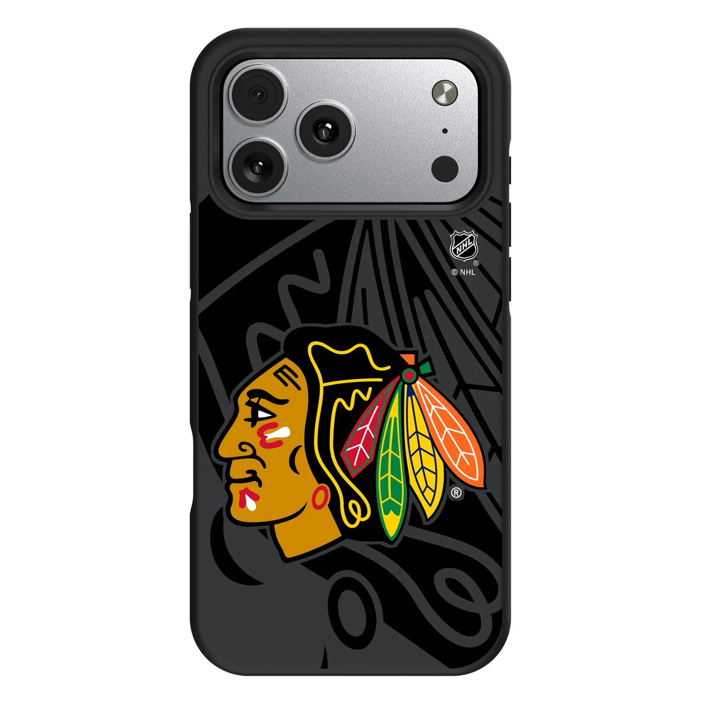 Chicago Blackhawks Monocolor Tilt Bump Phone Case for Apple iPhone