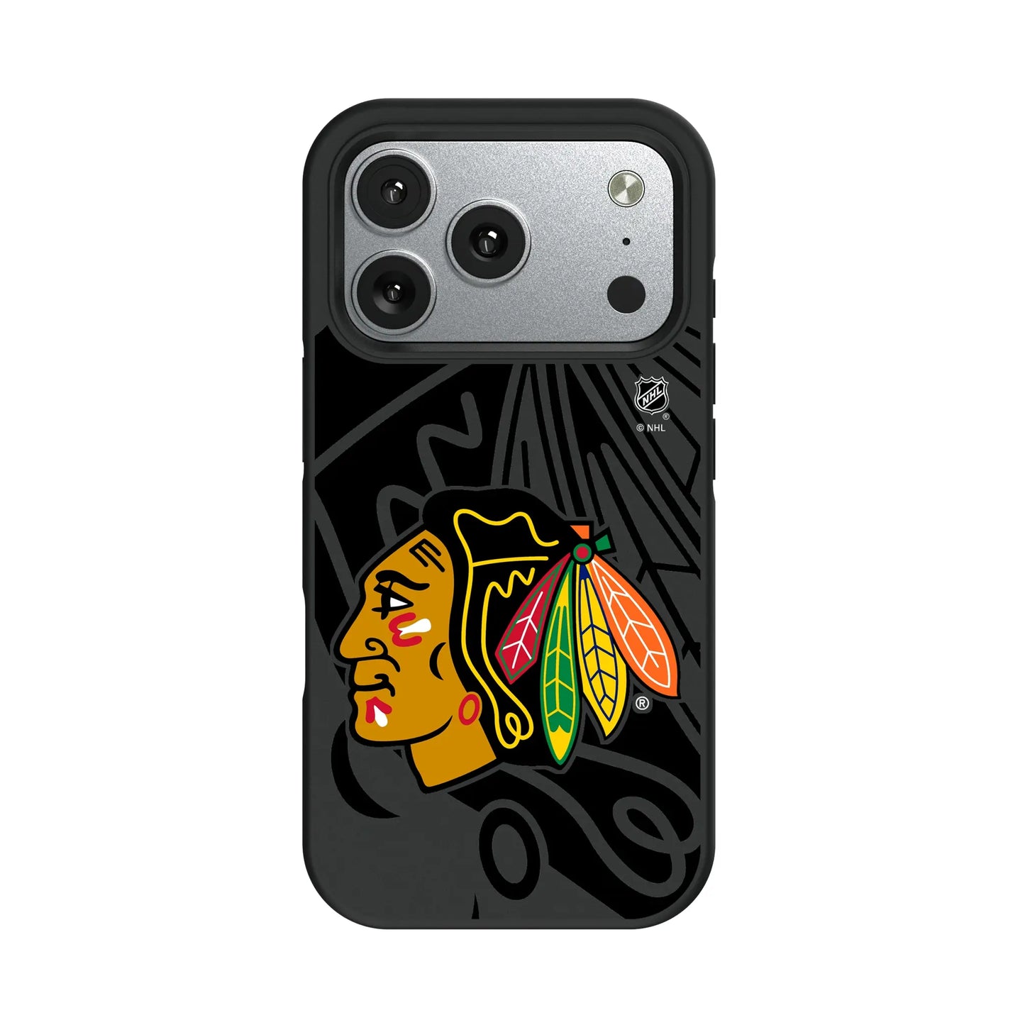 Chicago Blackhawks Monocolor Tilt Bump Phone Case for Apple iPhone
