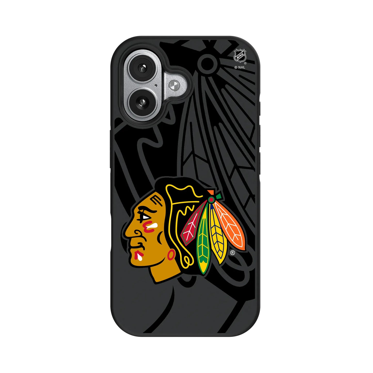 Chicago Blackhawks Monocolor Tilt Bump Phone Case for Apple iPhone