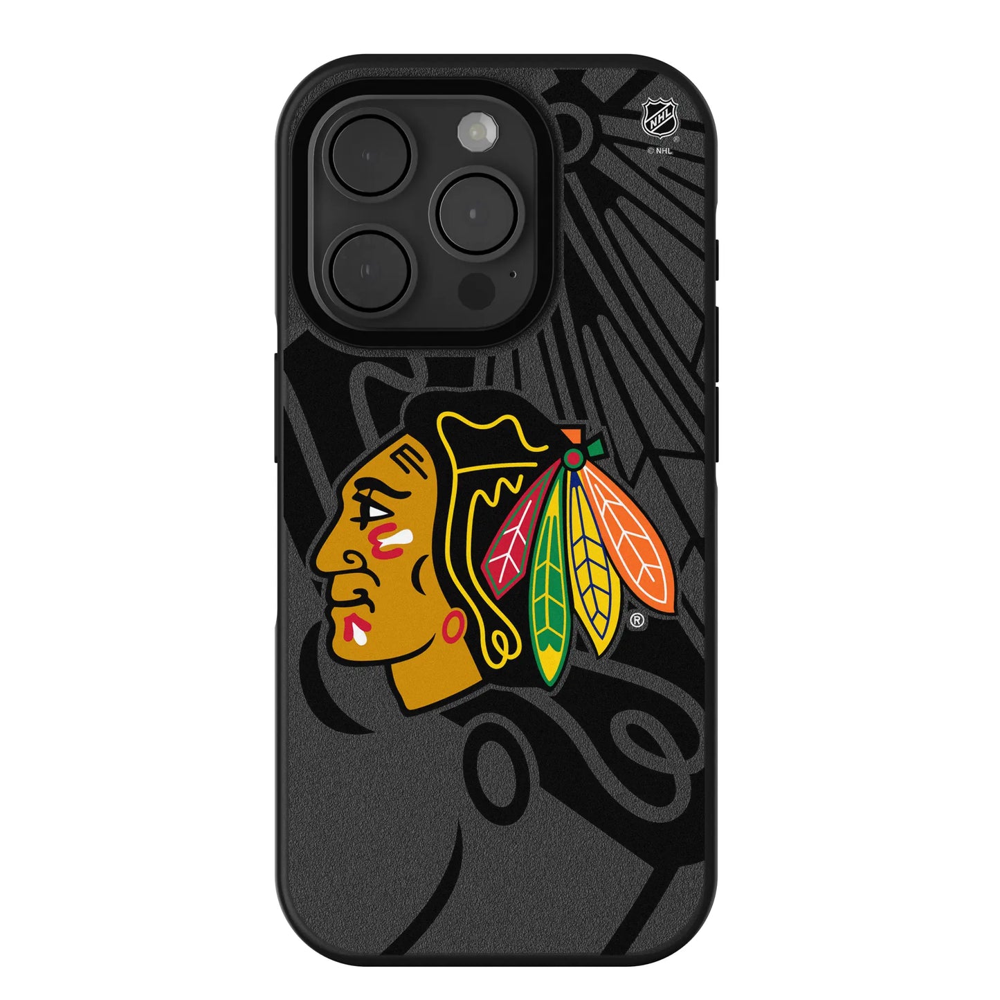 Chicago Blackhawks Monocolor Tilt Bump Phone Case for Apple iPhone