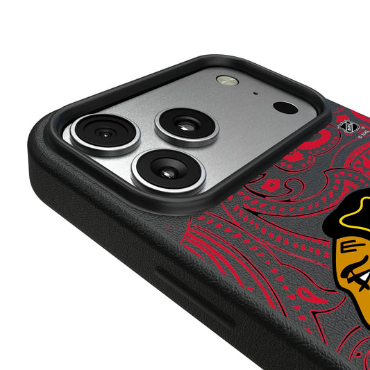 Chicago Blackhawks Paisley MagSafe Compatible Phone Case for Apple iPhone