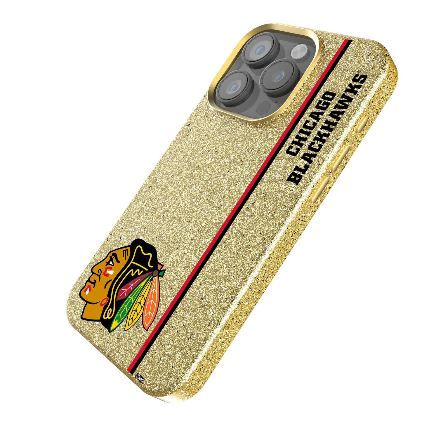 Chicago Blackhawks Sidebar Bling Phone Case for Apple iPhone