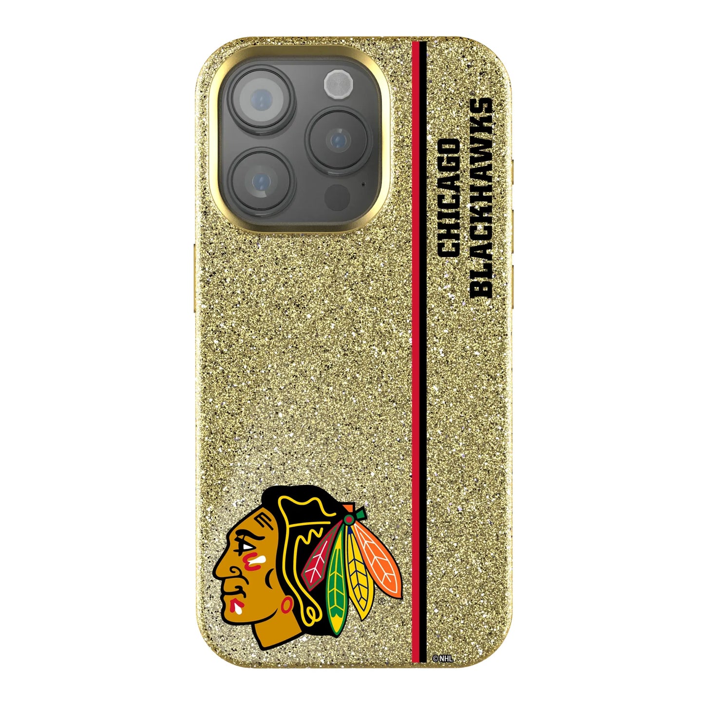 Chicago Blackhawks Sidebar Bling Phone Case for Apple iPhone