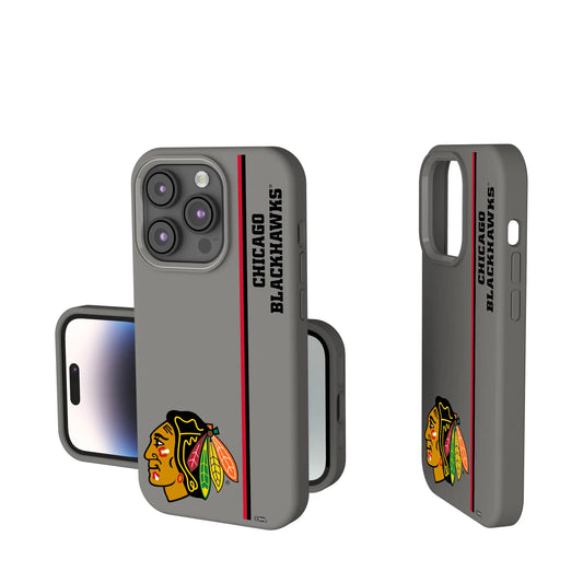 Chicago Blackhawks Sidebar Soft Touch Phone Case for Apple iPhone