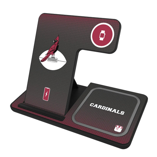 Chicago Cardinals 1947-1959 Historic Collection Linen 3 in 1 Charging Station