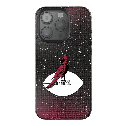 Chicago Cardinals 1947-1959 Historic Collection Linen Black Bling Phone Case for Apple iPhone