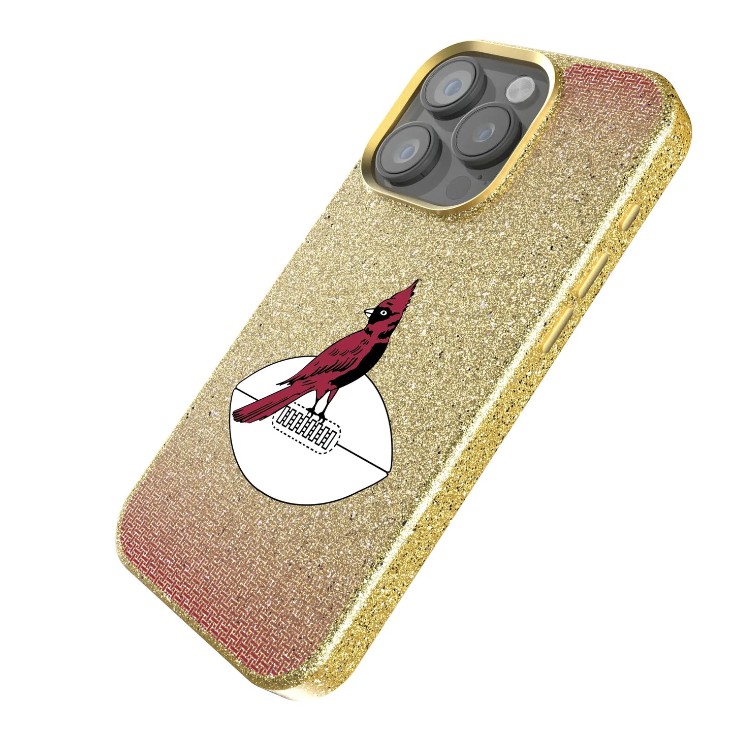 Chicago Cardinals 1947-1959 Historic Collection Linen Bling Phone Case for Apple iPhone