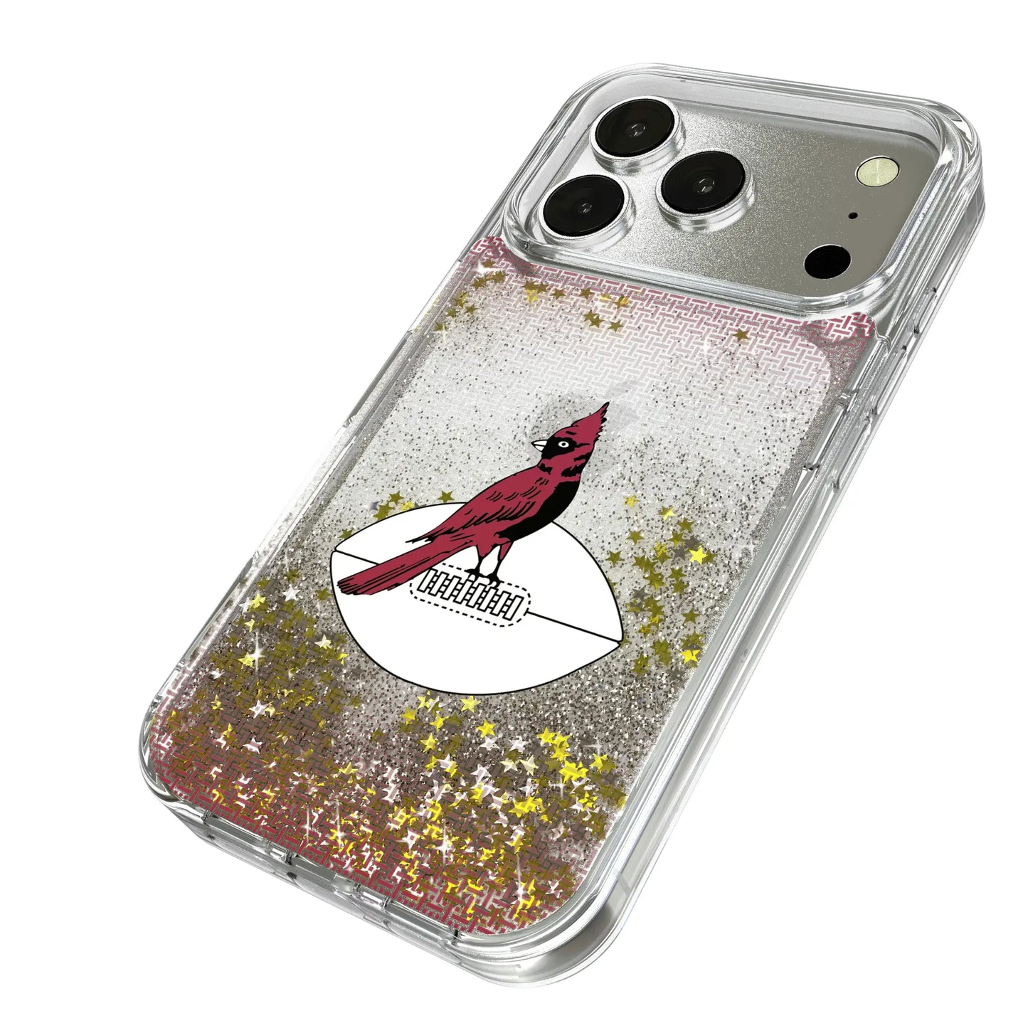 Chicago Cardinals 1947-1959 Historic Collection Linen Glitter Phone Case for Apple iPhone