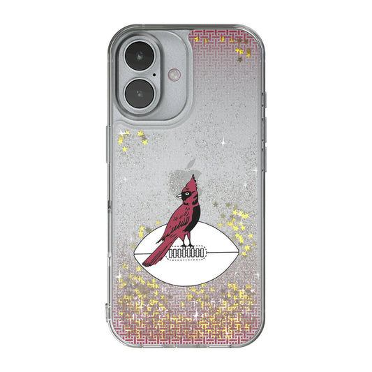 Chicago Cardinals 1947-1959 Historic Collection Linen Glitter Phone Case for Apple iPhone