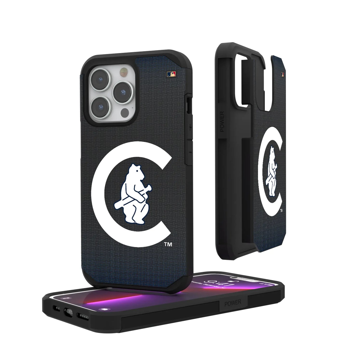 Chicago Cubs 1911-1912 - Cooperstown Collection Linen Rugged Phone Case for Apple iPhone