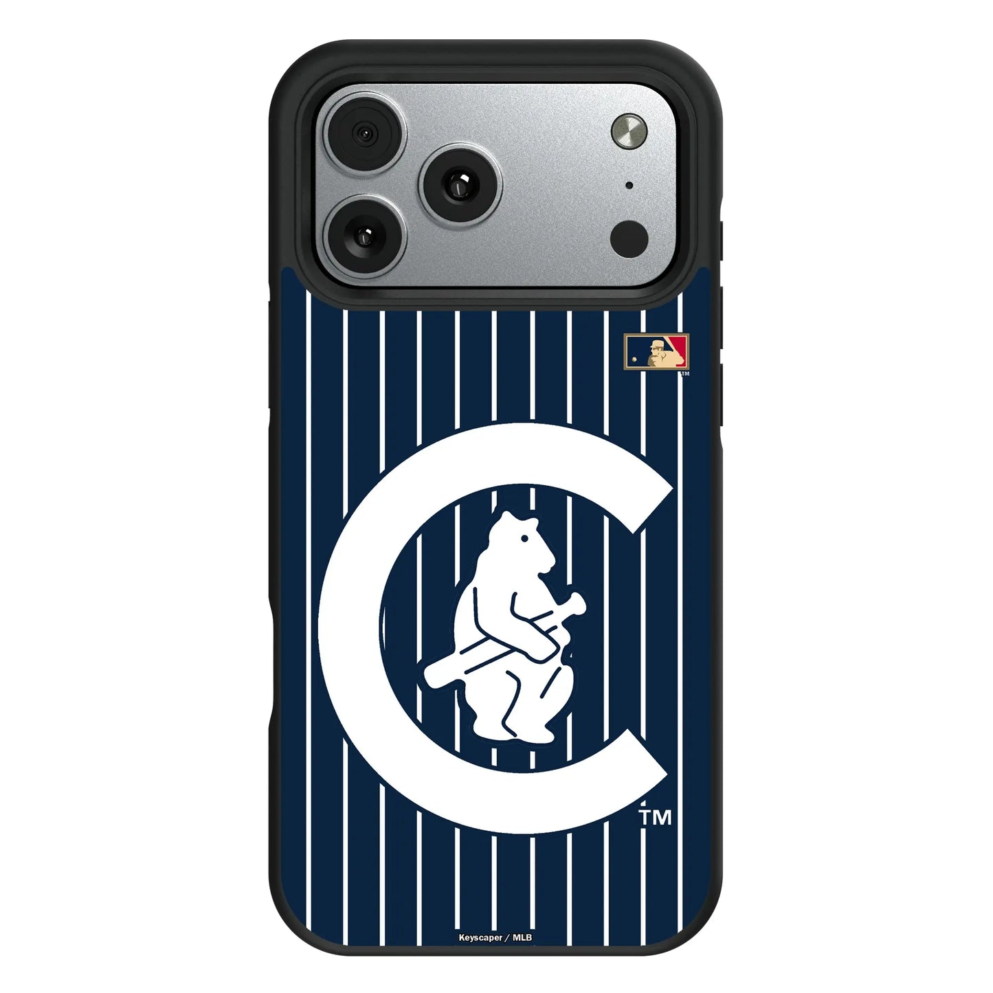 Chicago Cubs 1911-1912 - Cooperstown Collection Pinstripe Bump Phone Case for Apple iPhone