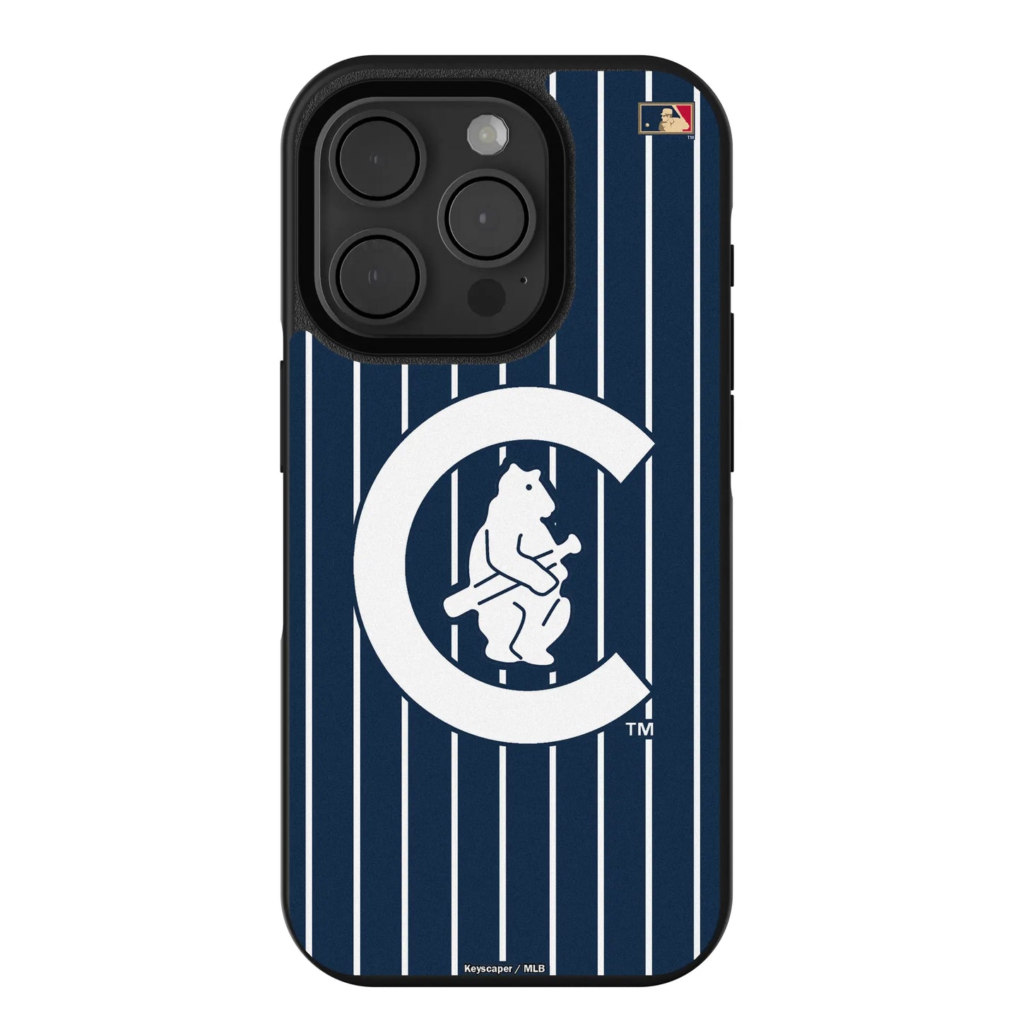 Chicago Cubs 1911-1912 - Cooperstown Collection Pinstripe Bump Phone Case for Apple iPhone